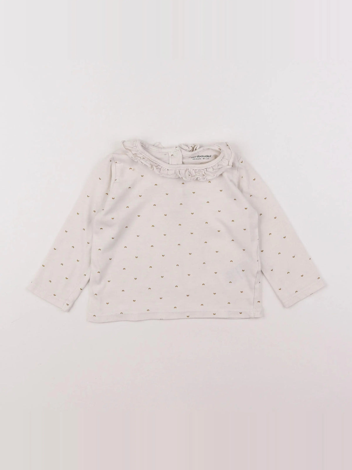 Vertbaudet - tee-shirt blanc - 18 mois