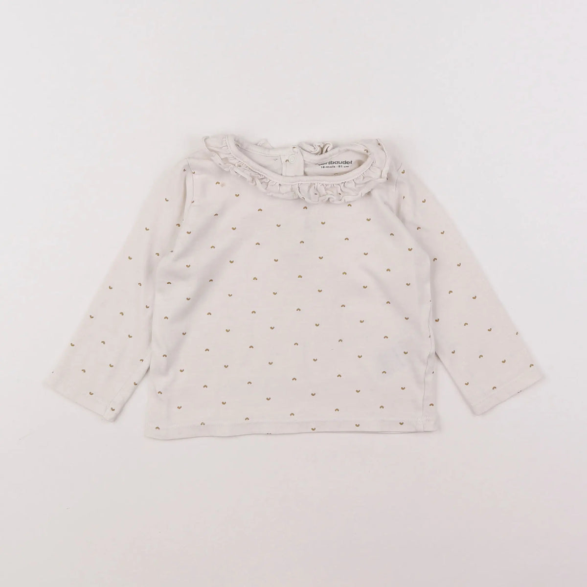 Vertbaudet - tee-shirt blanc - 18 mois