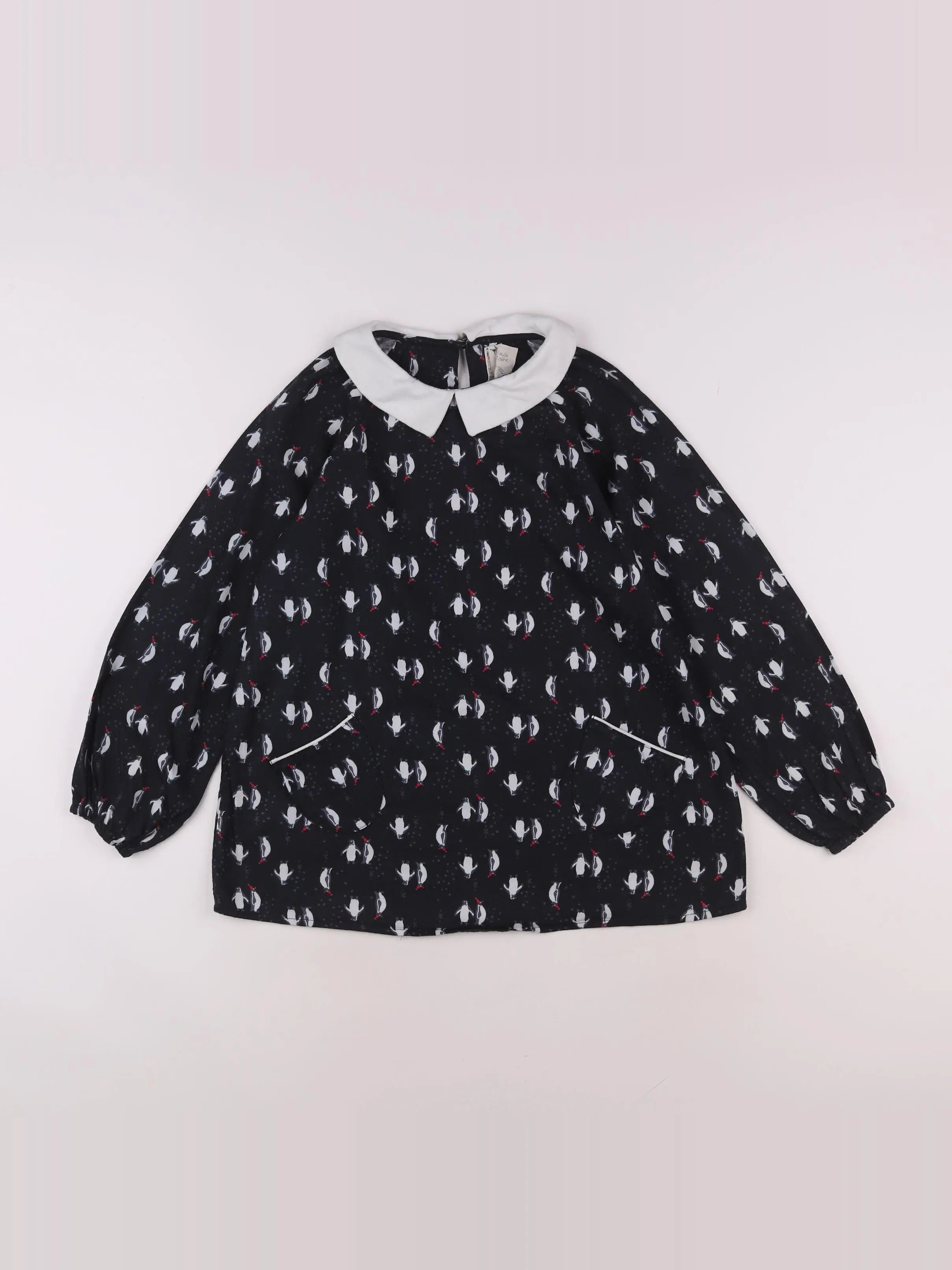 La Faute à Voltaire - blouse bleu - 13/14 ans