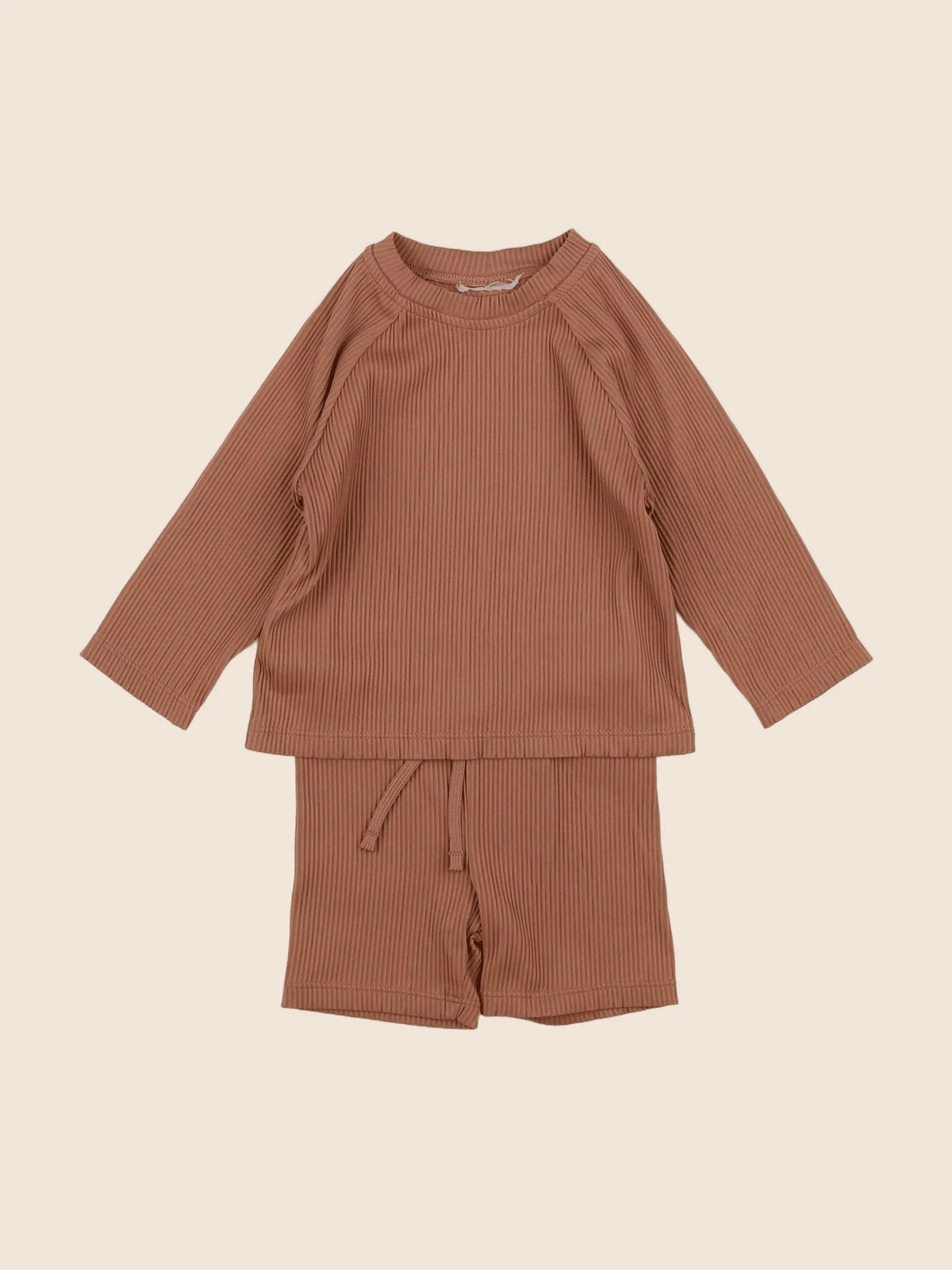 H&M - ensemble de bain marron - 1/3 mois