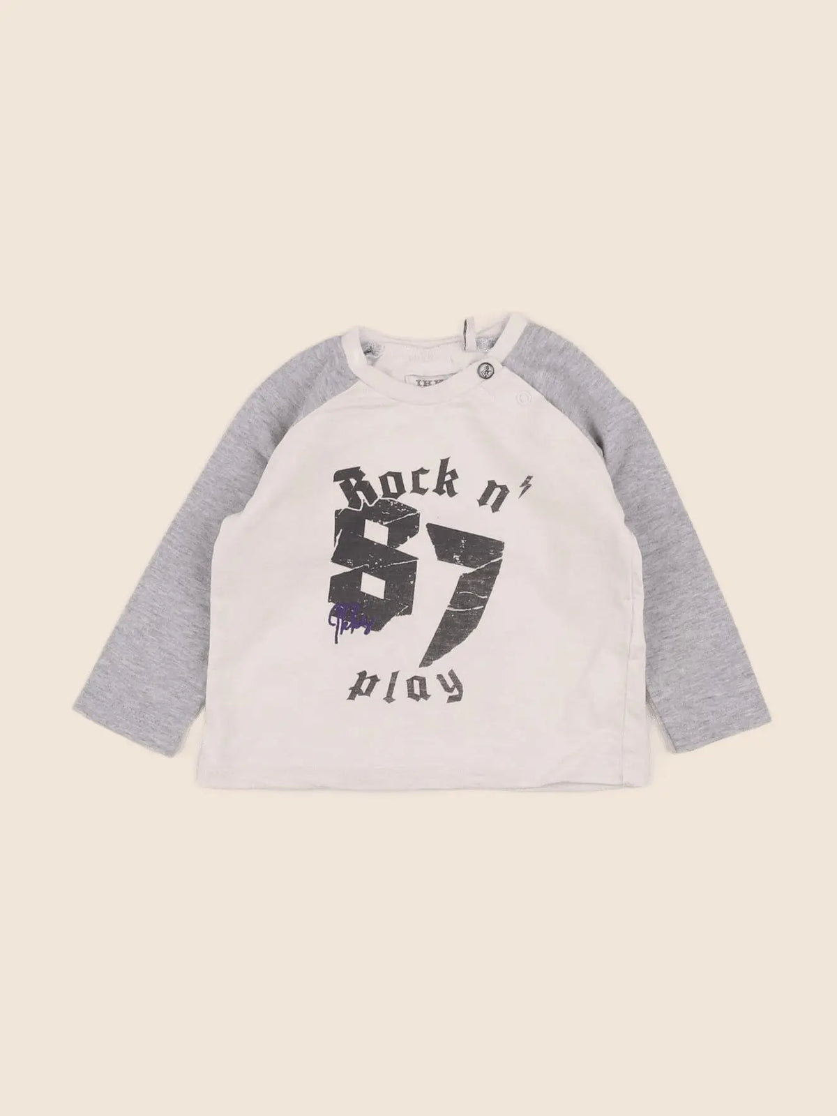IKKS - tee-shirt gris - 6 mois