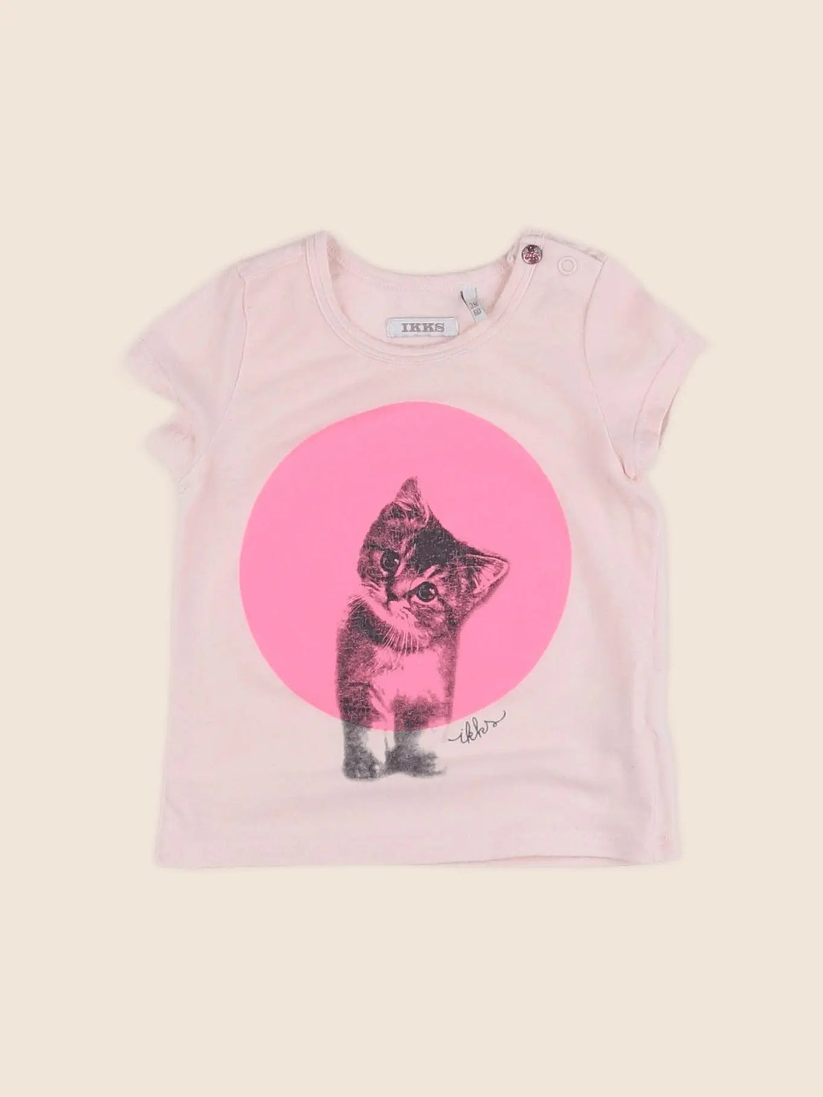 IKKS - tee-shirt rose - 3 mois