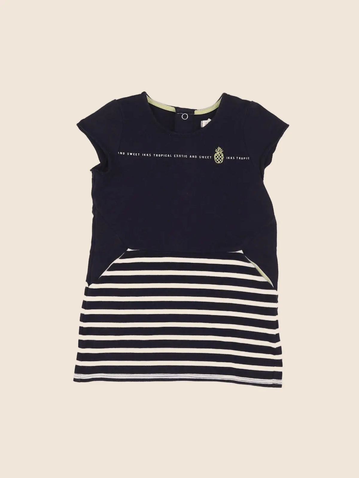 IKKS - robe bleu - 12 mois