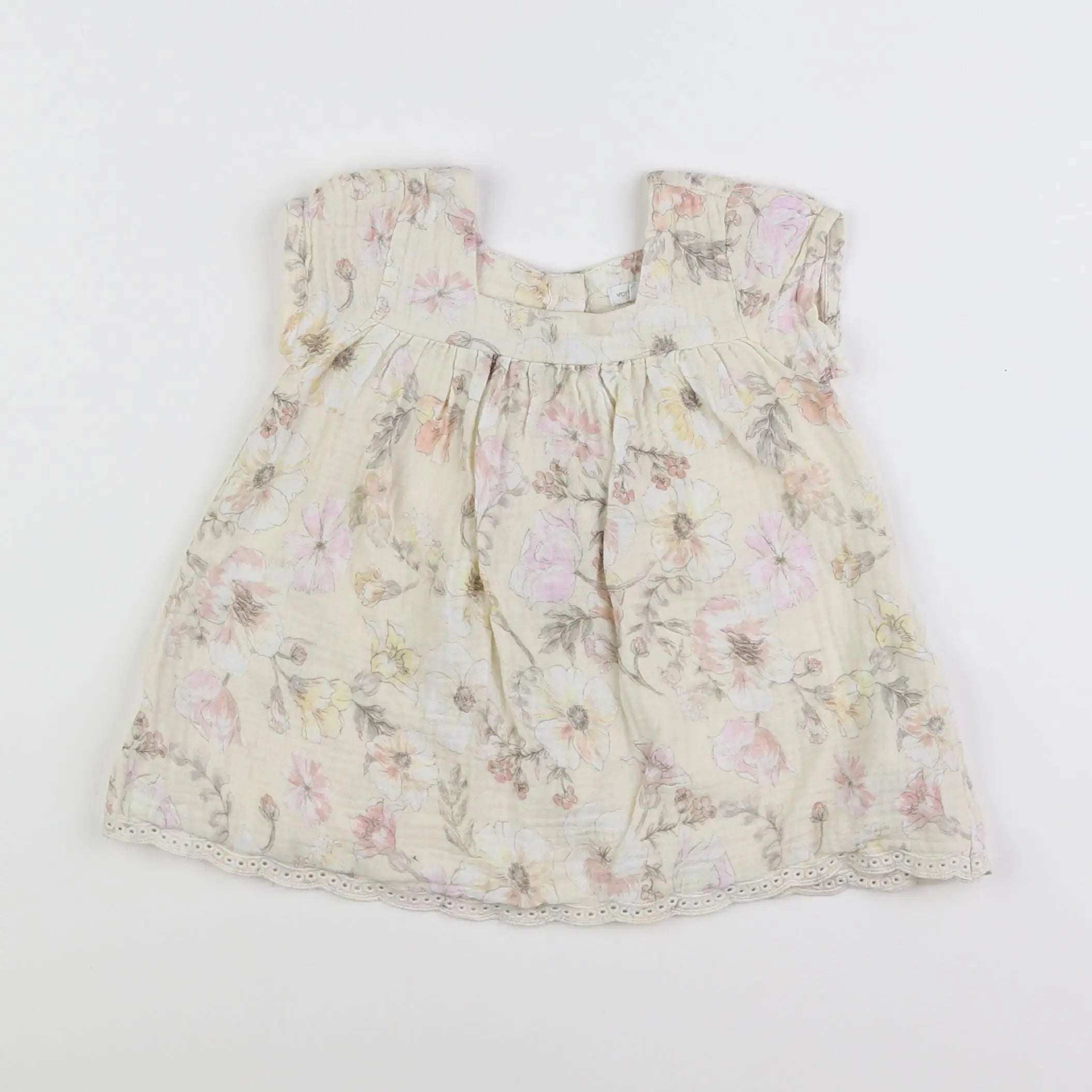 Vertbaudet - robe multicolore - 9 mois