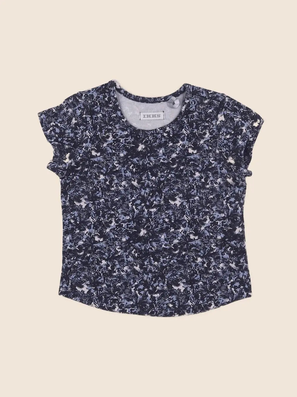 IKKS - tee-shirt bleu, rose - 12 mois