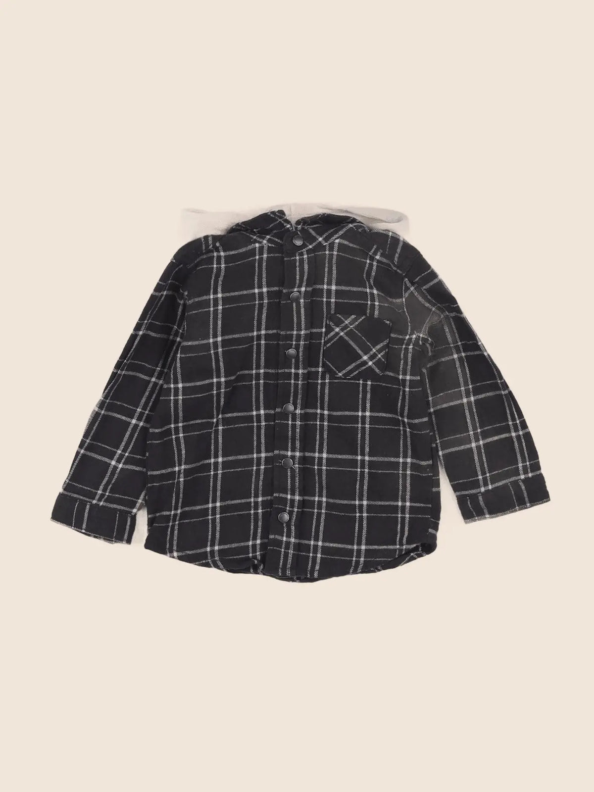 Vertbaudet - chemise gris - 18 mois