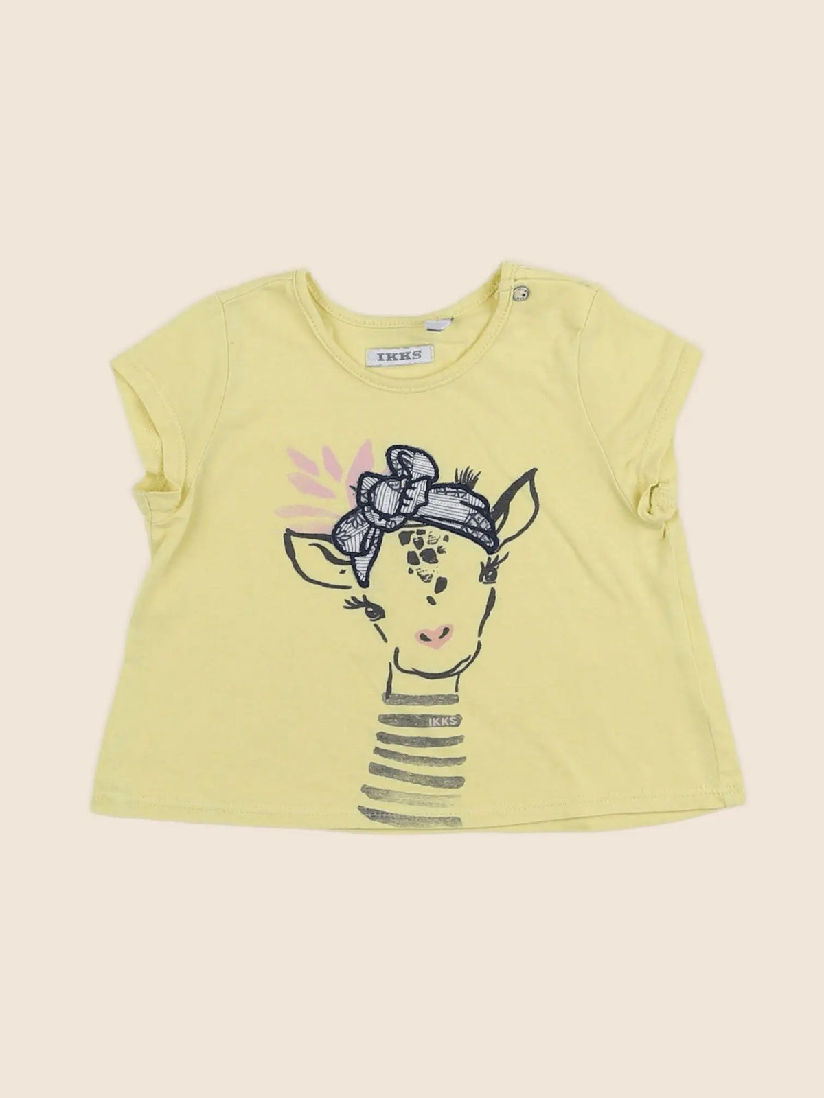 IKKS - tee-shirt jaune - 12 mois