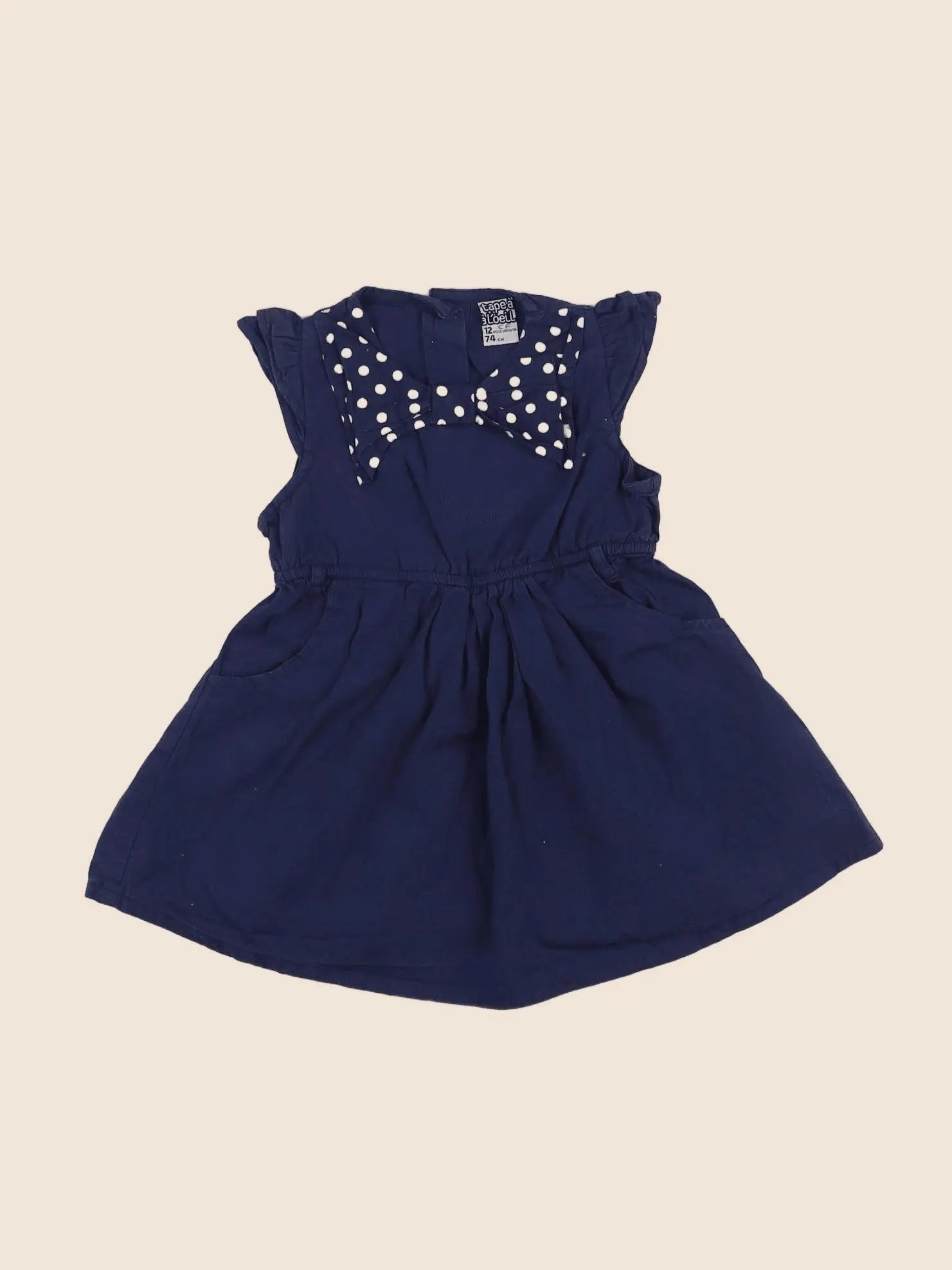 Tape à l'oeil - robe bleu - 12 mois