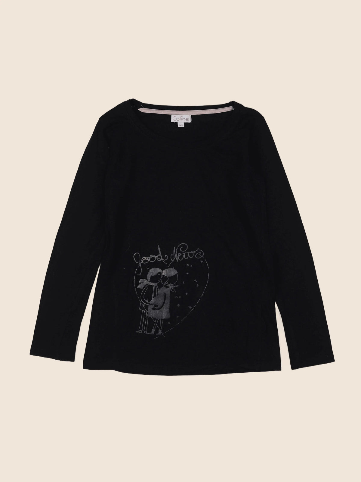 Vertbaudet - tee-shirt grossesse noir - 34 à 36
