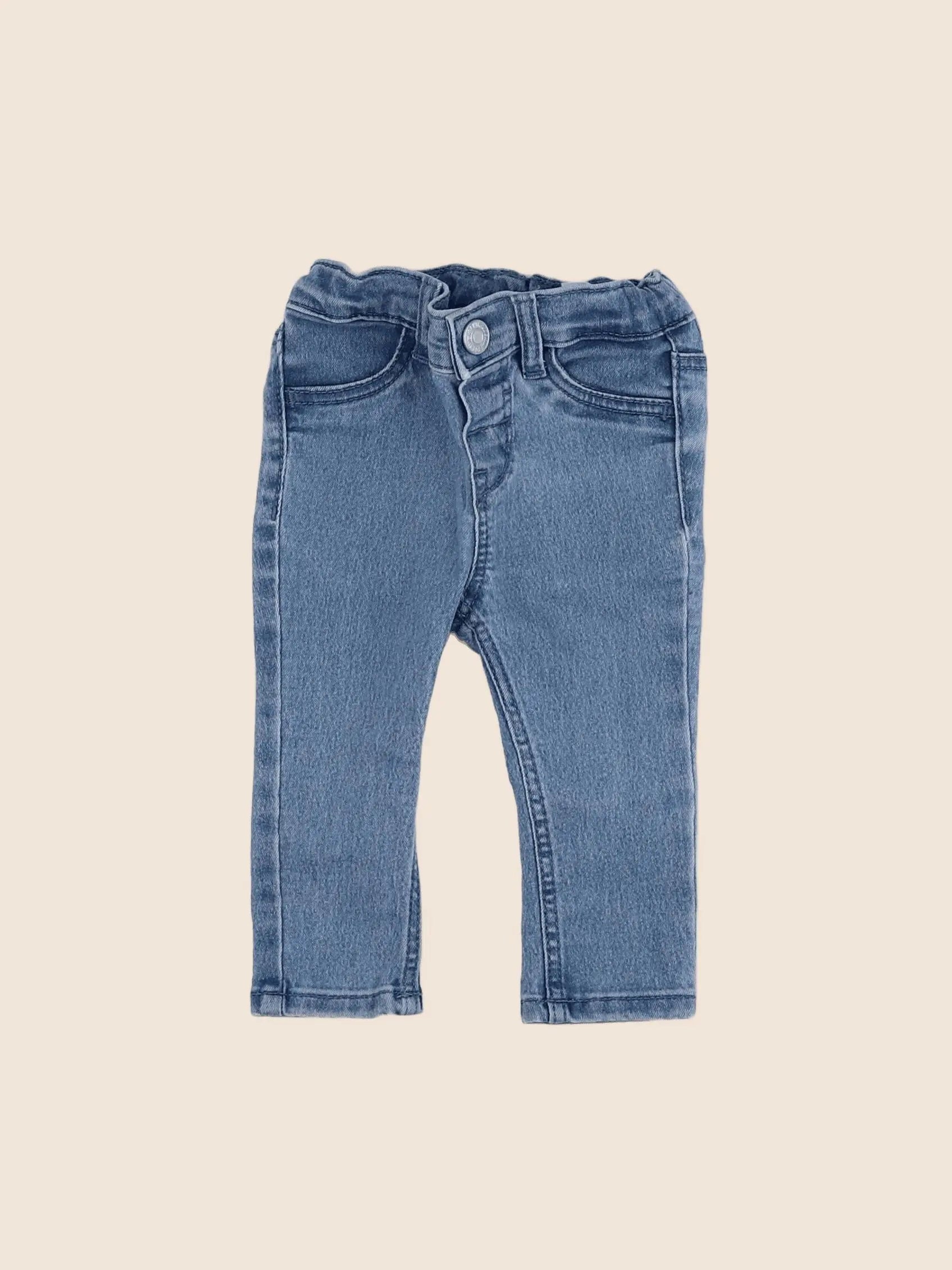 H&M - jegging bleu - 3/6 mois