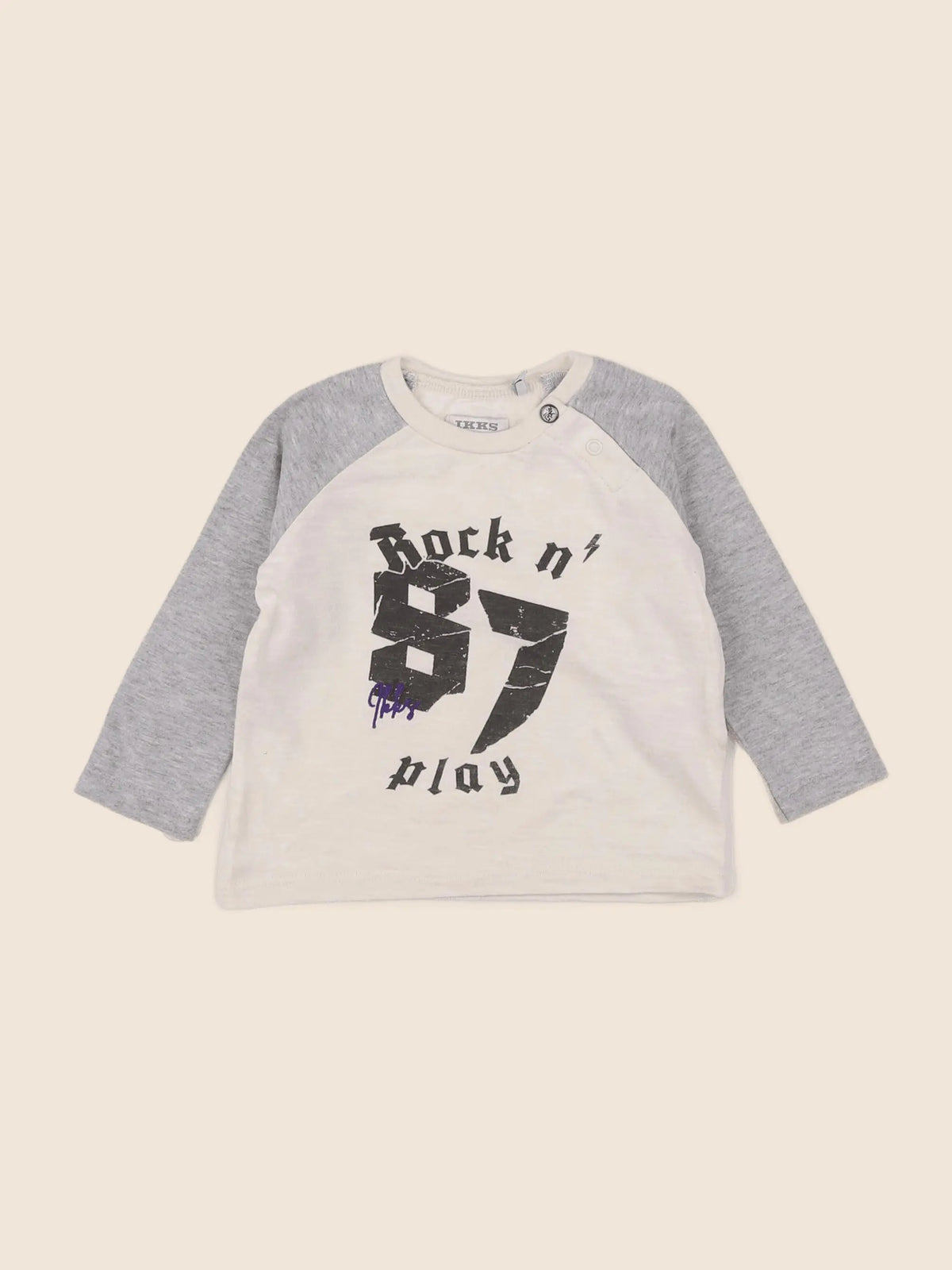 IKKS - tee-shirt beige - 6 mois