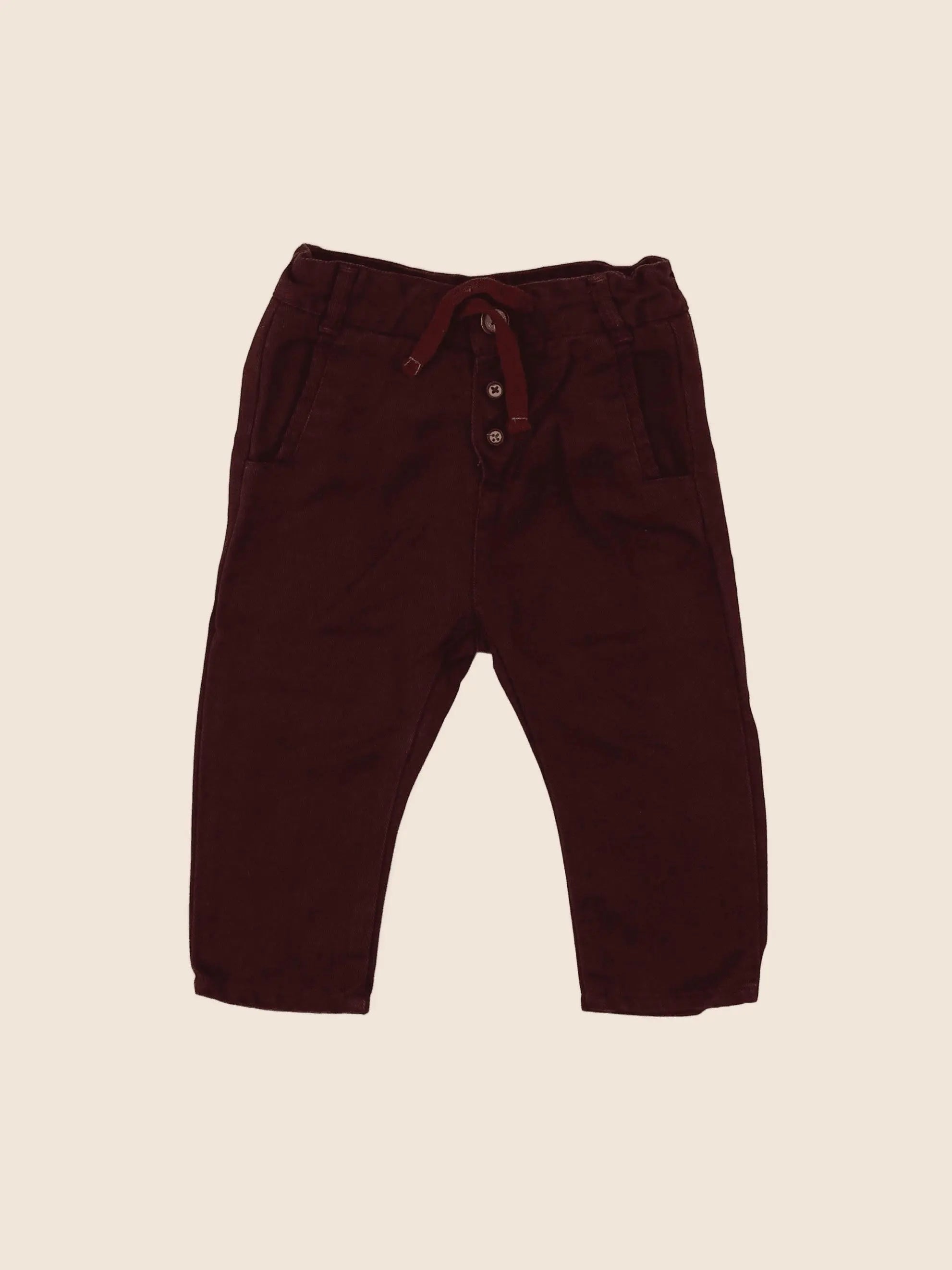 Zara - pantalon rouge - 3/6 mois