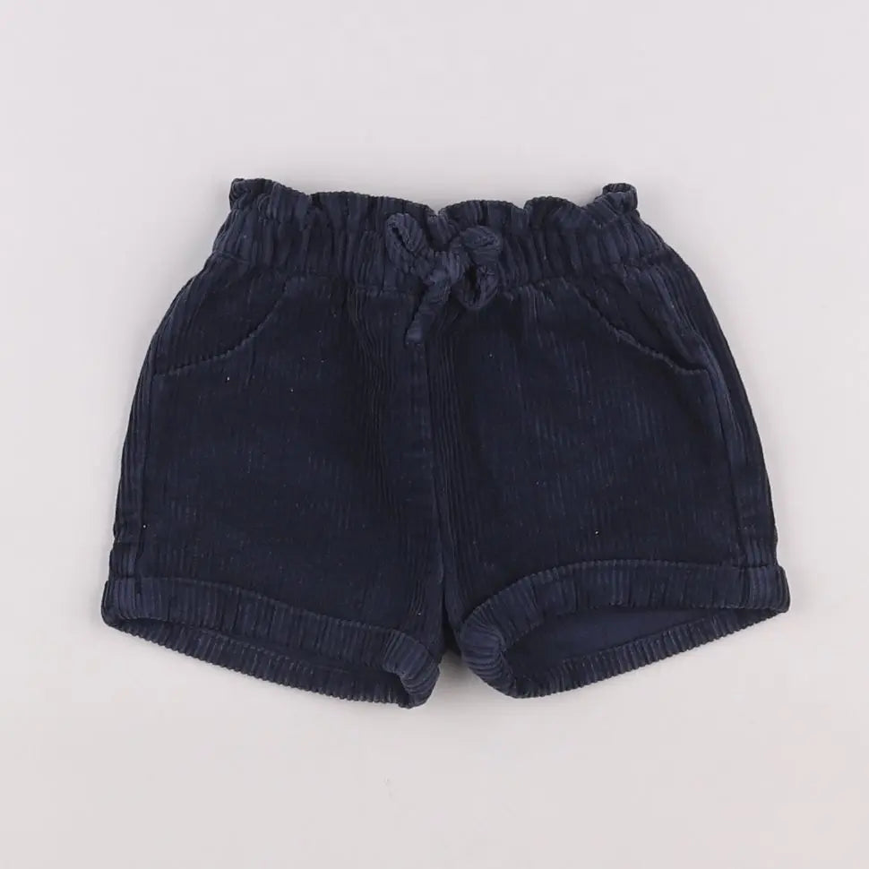 Vertbaudet - short bleu - 6 mois