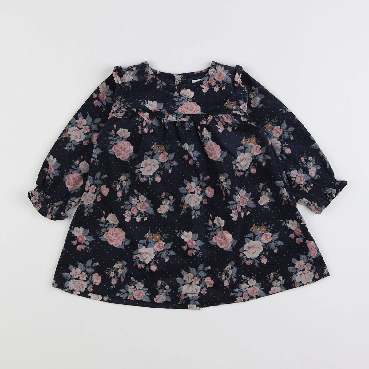 Vertbaudet - robe multicolore - 9 mois