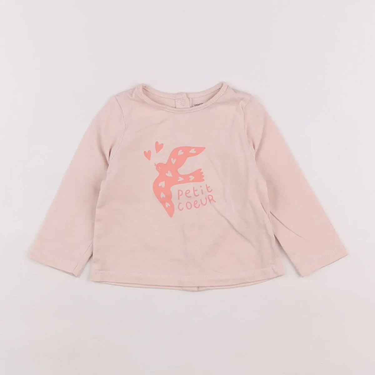 Vertbaudet - tee-shirt rose - 9 mois