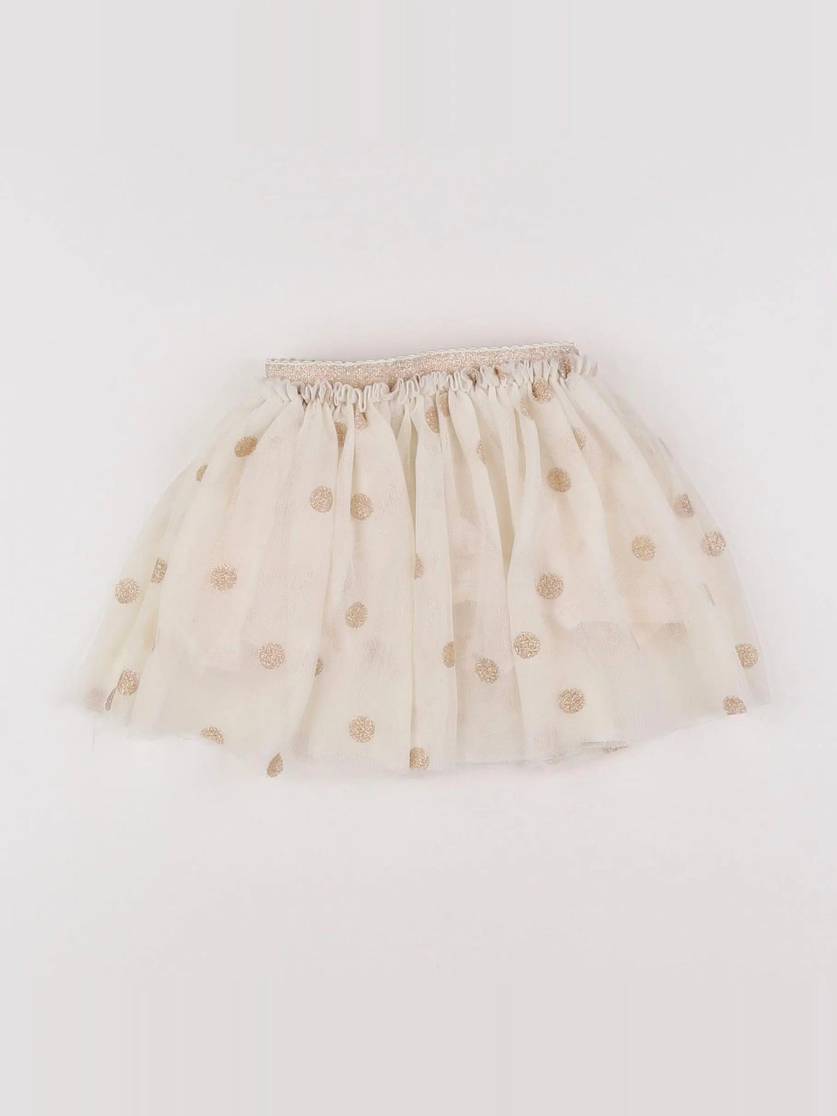 Tape à l'oeil - jupe beige, or - 9 mois