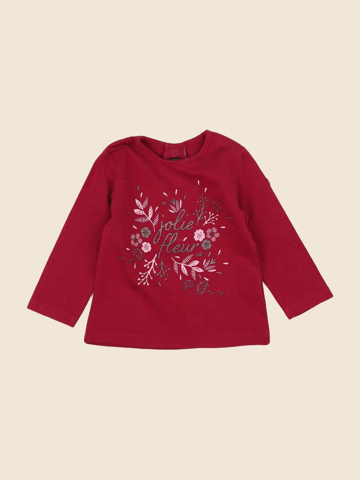 Terre de marins - tee-shirt rose - 6 mois