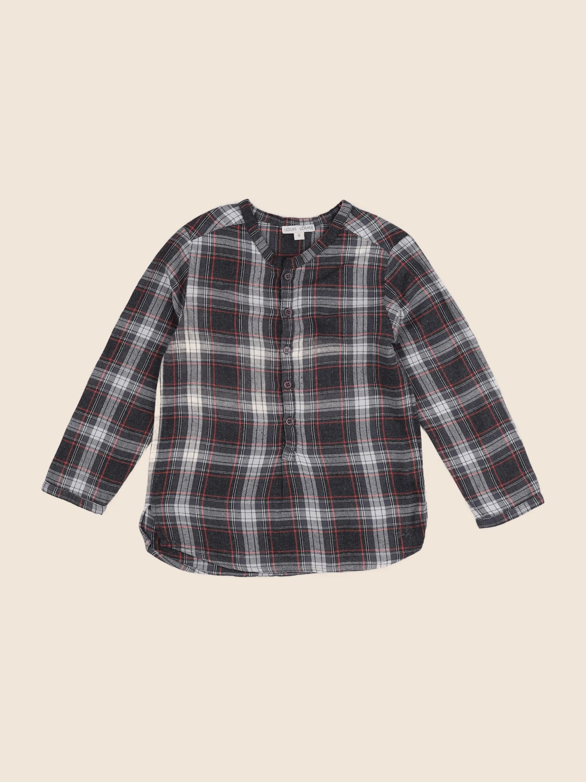 Louis Louise - chemise gris - 4 ans