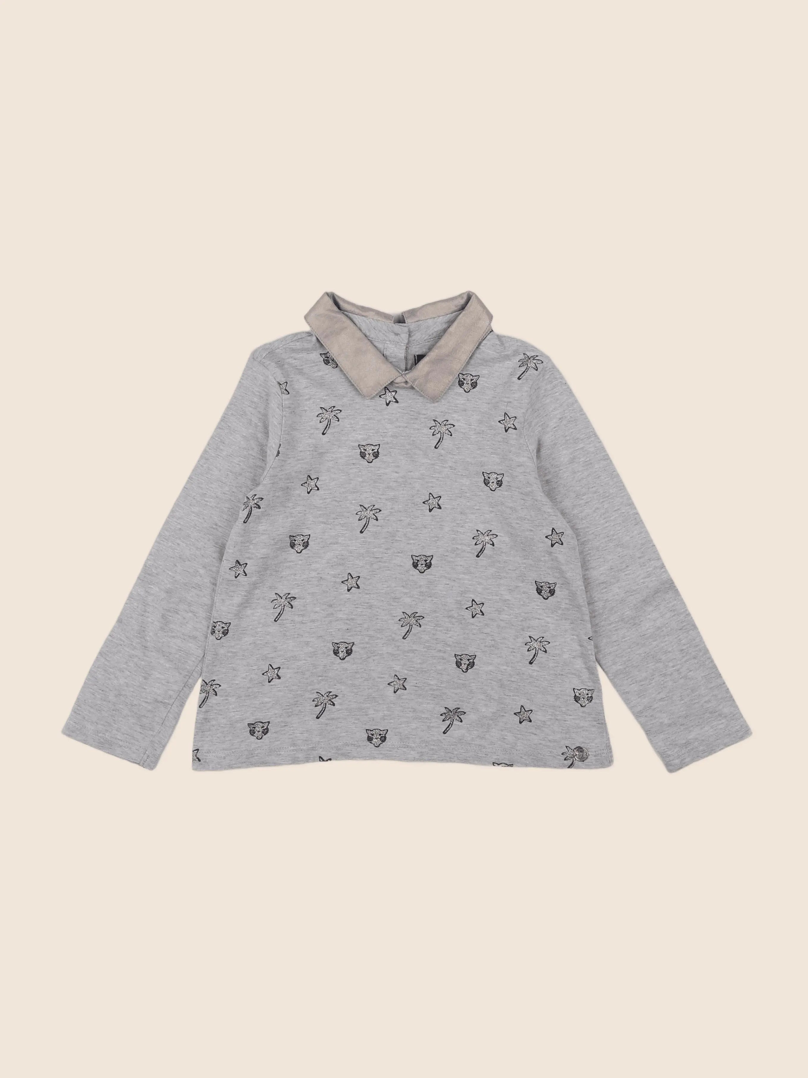 IKKS - tee-shirt gris - 3 ans