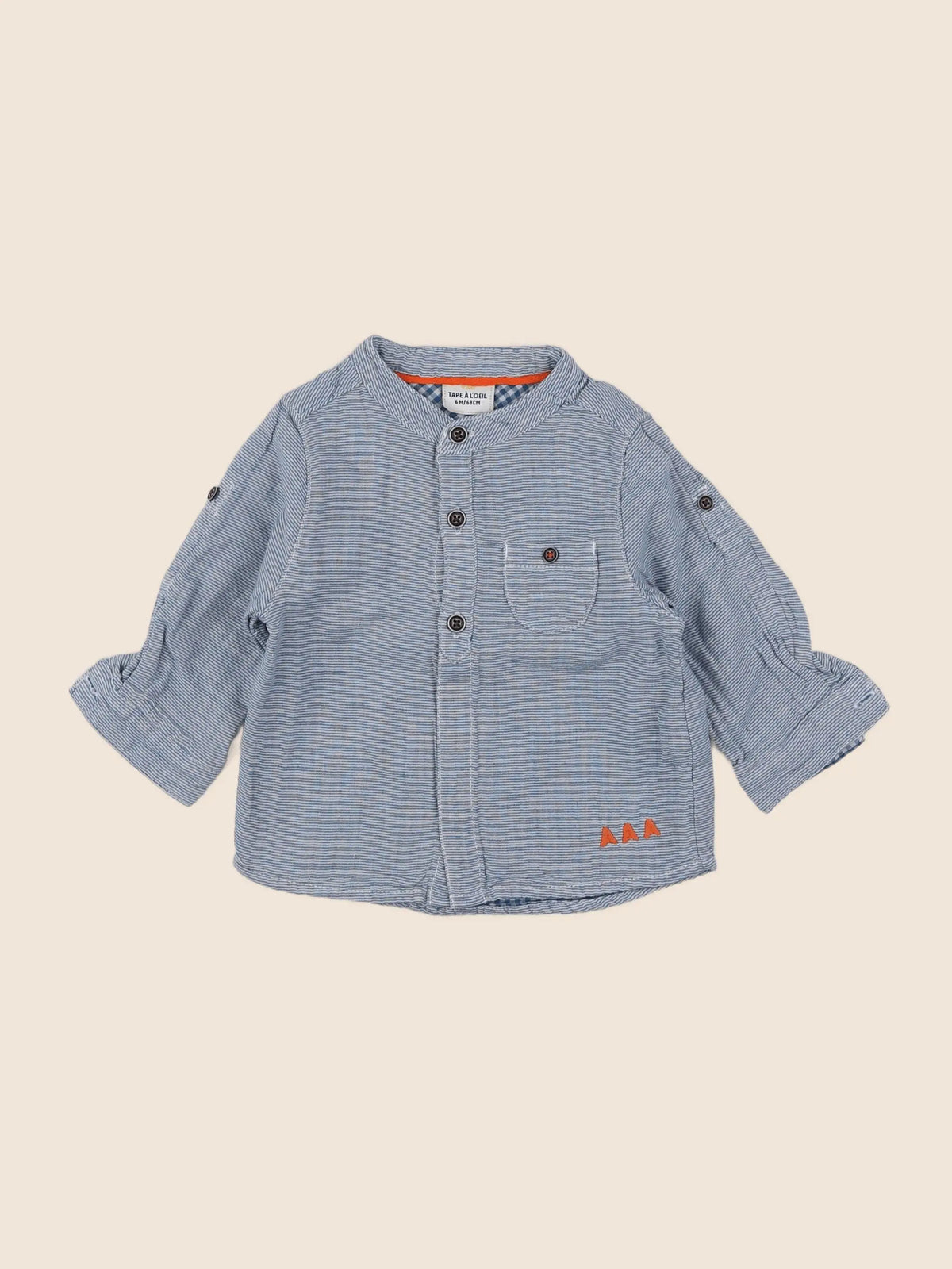 Tape à l'oeil - chemise bleu - 6 mois