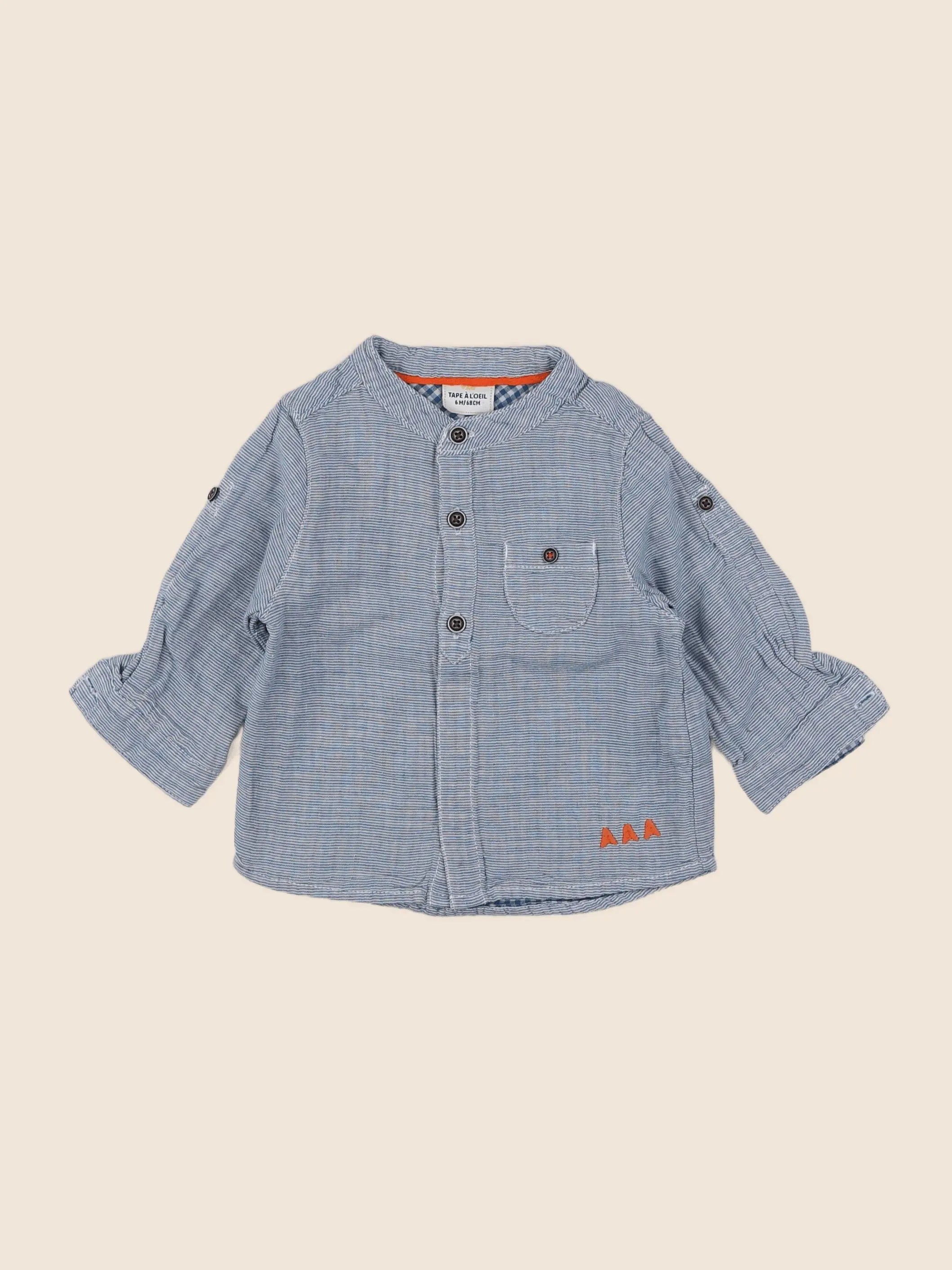 Tape à l'oeil - chemise bleu - 6 mois