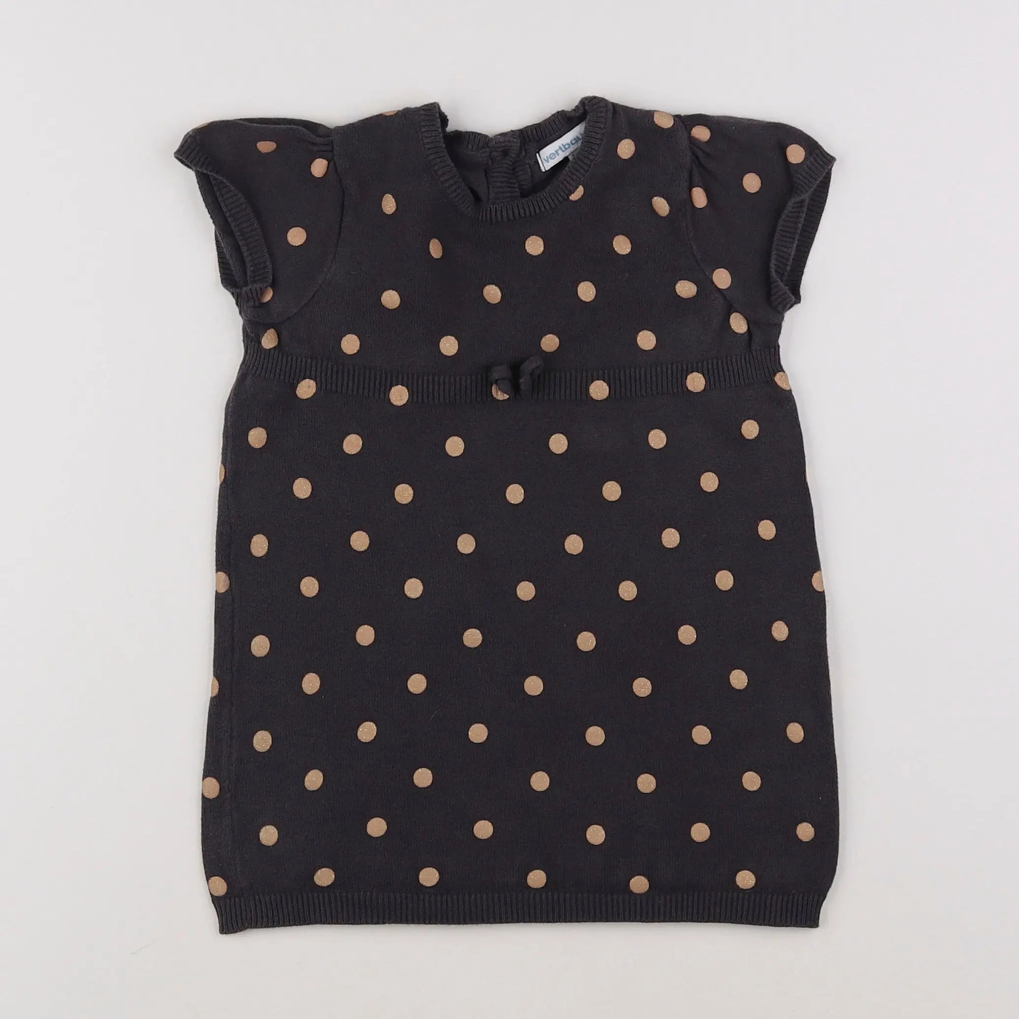 Vertbaudet - robe gris - 18 mois