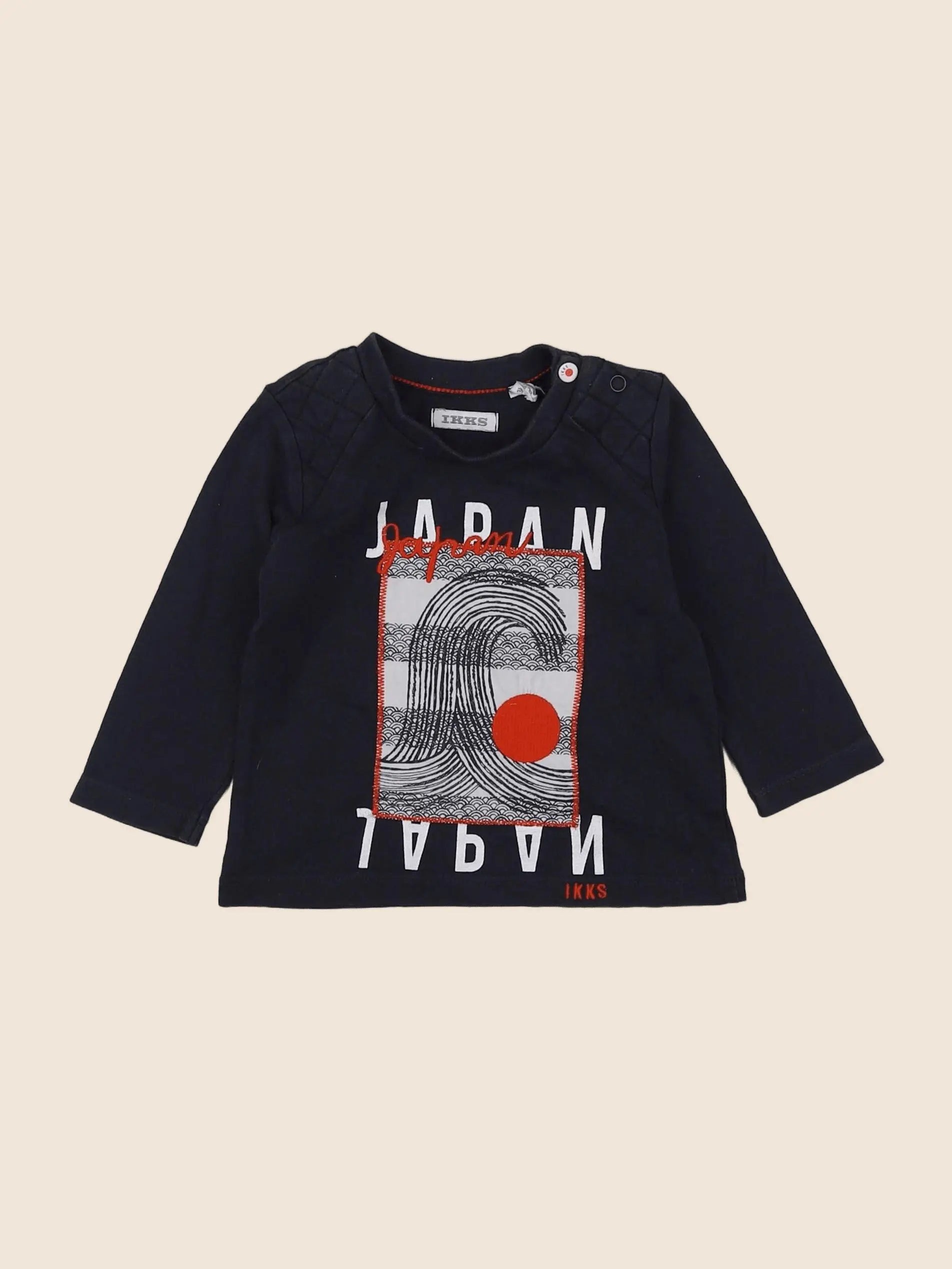 IKKS - tee-shirt bleu - 3 mois