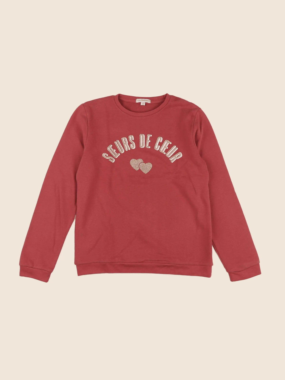 Vertbaudet - sweat rose - 12 ans