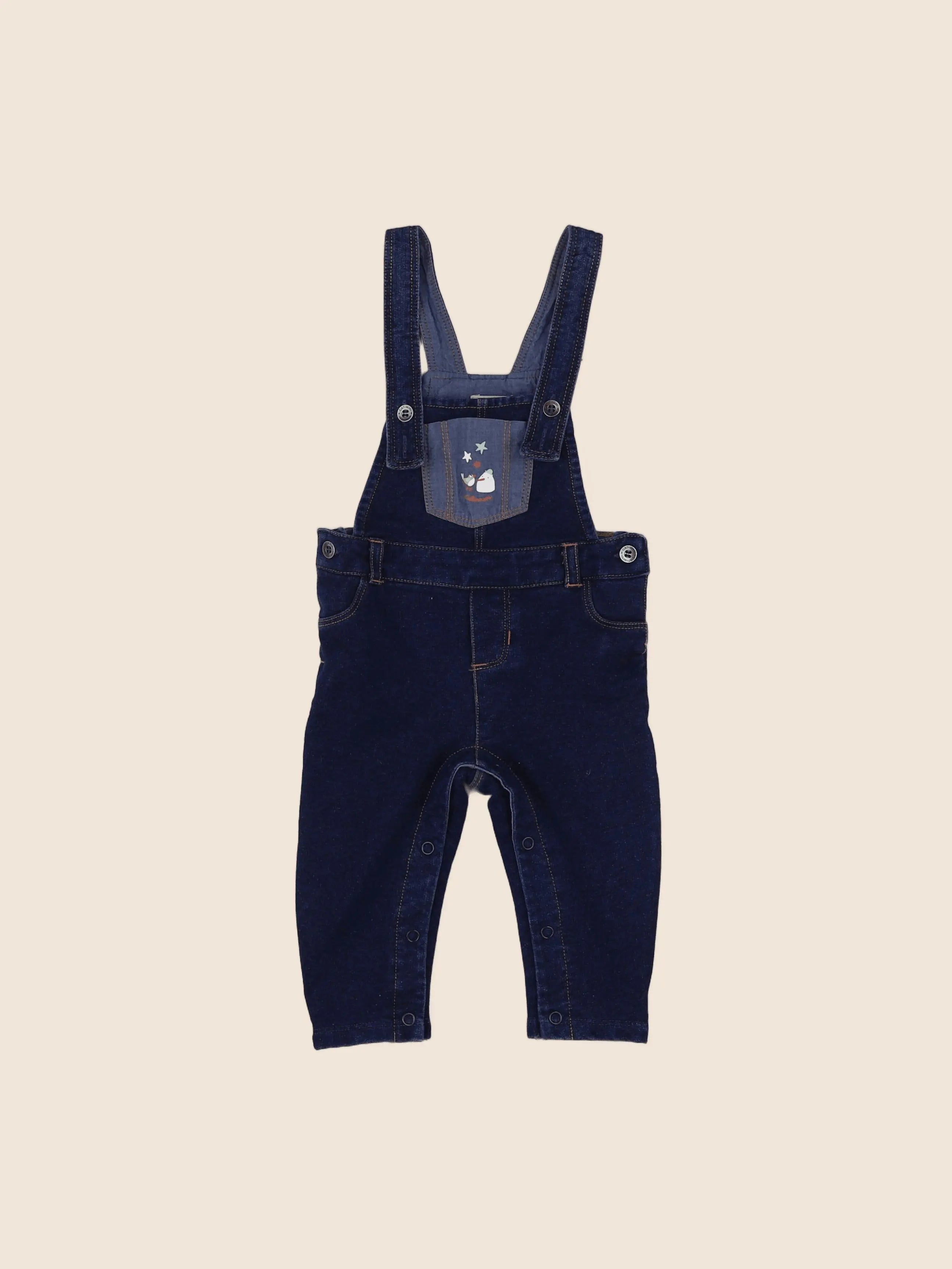 Catimini - salopette bleu - 6 mois