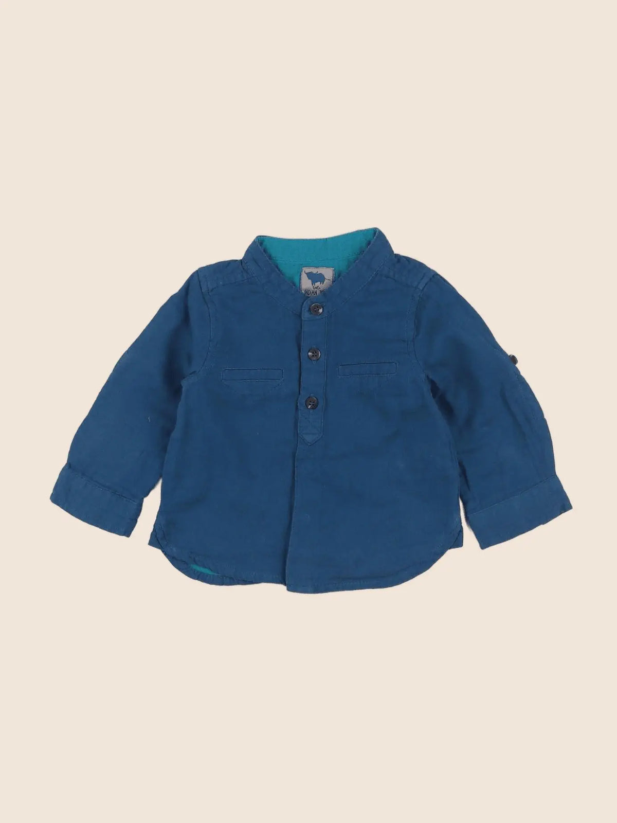 Tape à l'oeil - chemise bleu - 12 mois
