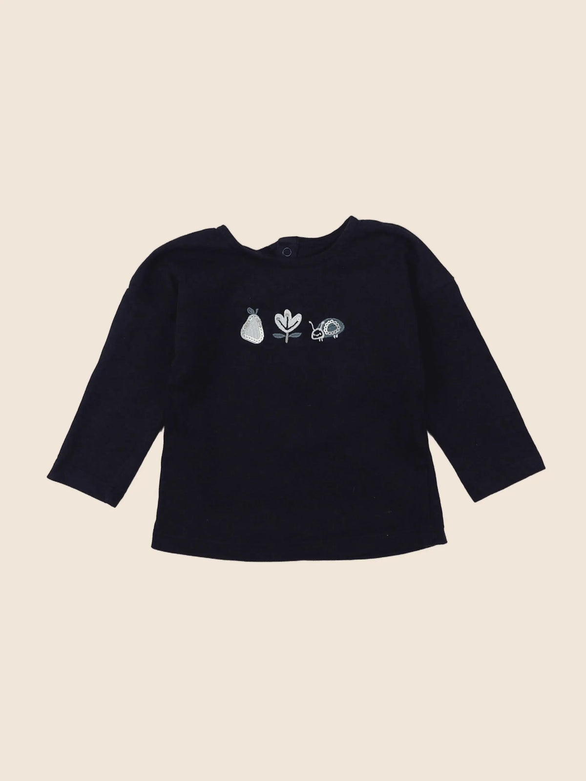 Boutchou - tee-shirt bleu - 6 mois