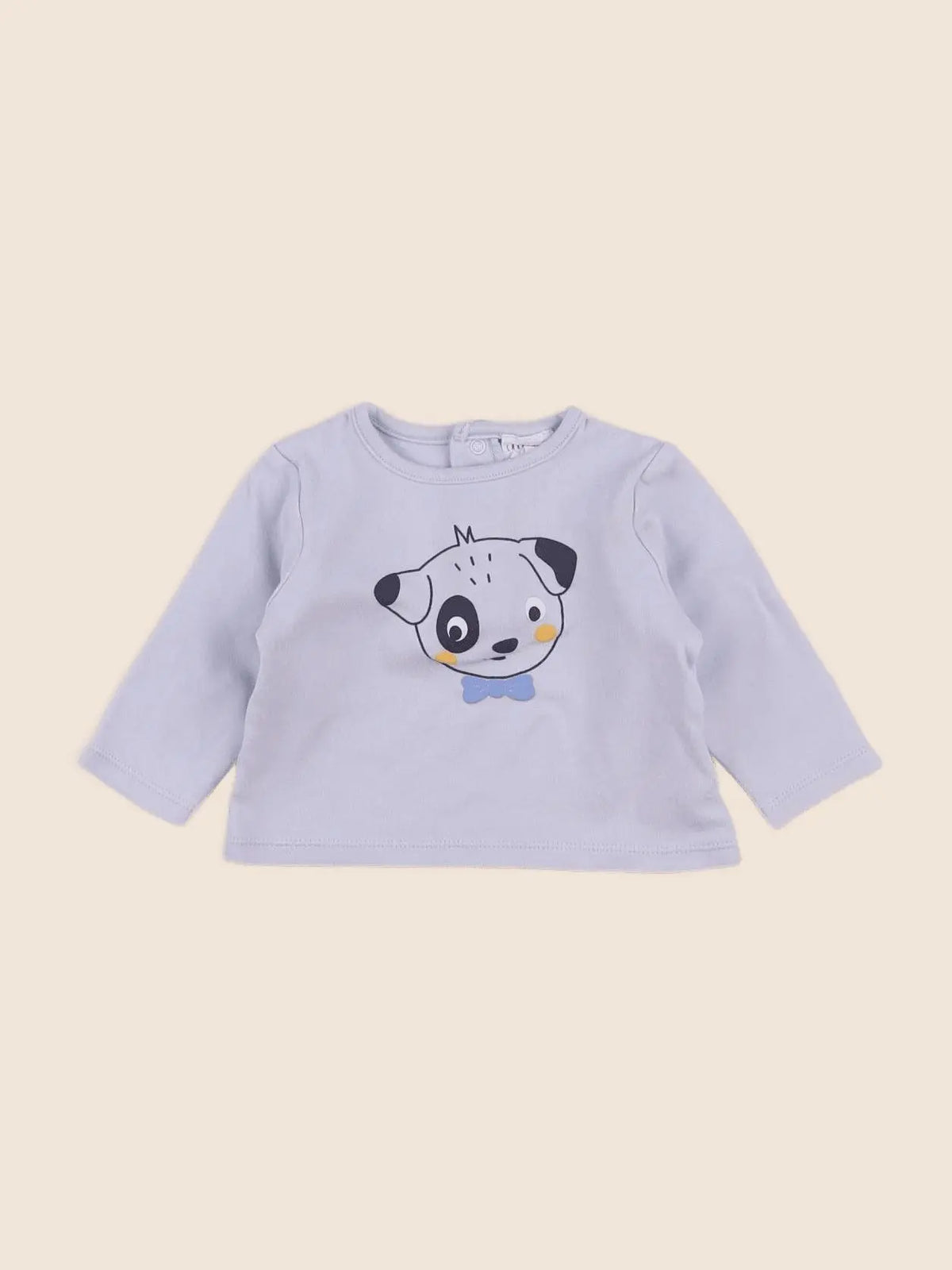 Carrément Beau - tee-shirt bleu - 6 mois