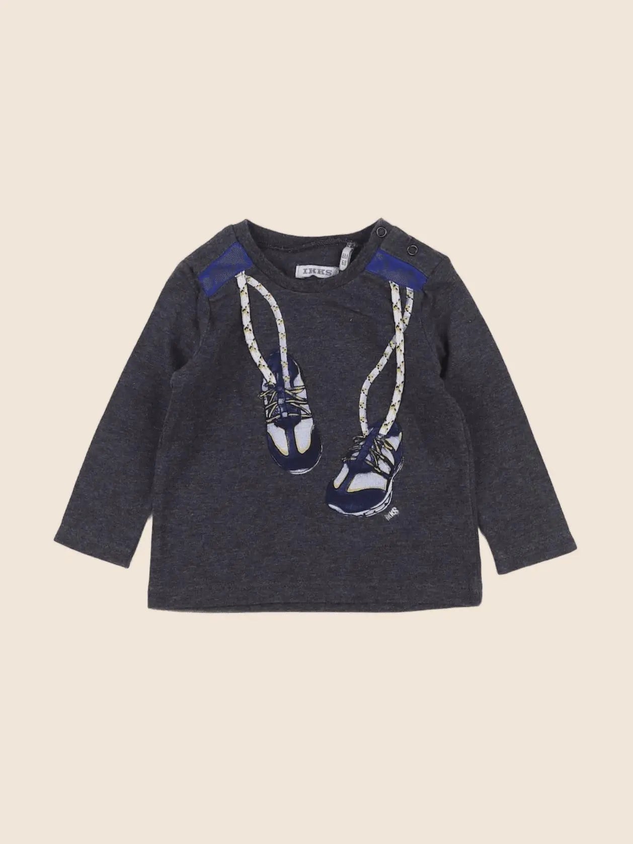 IKKS - tee-shirt gris - 6 mois
