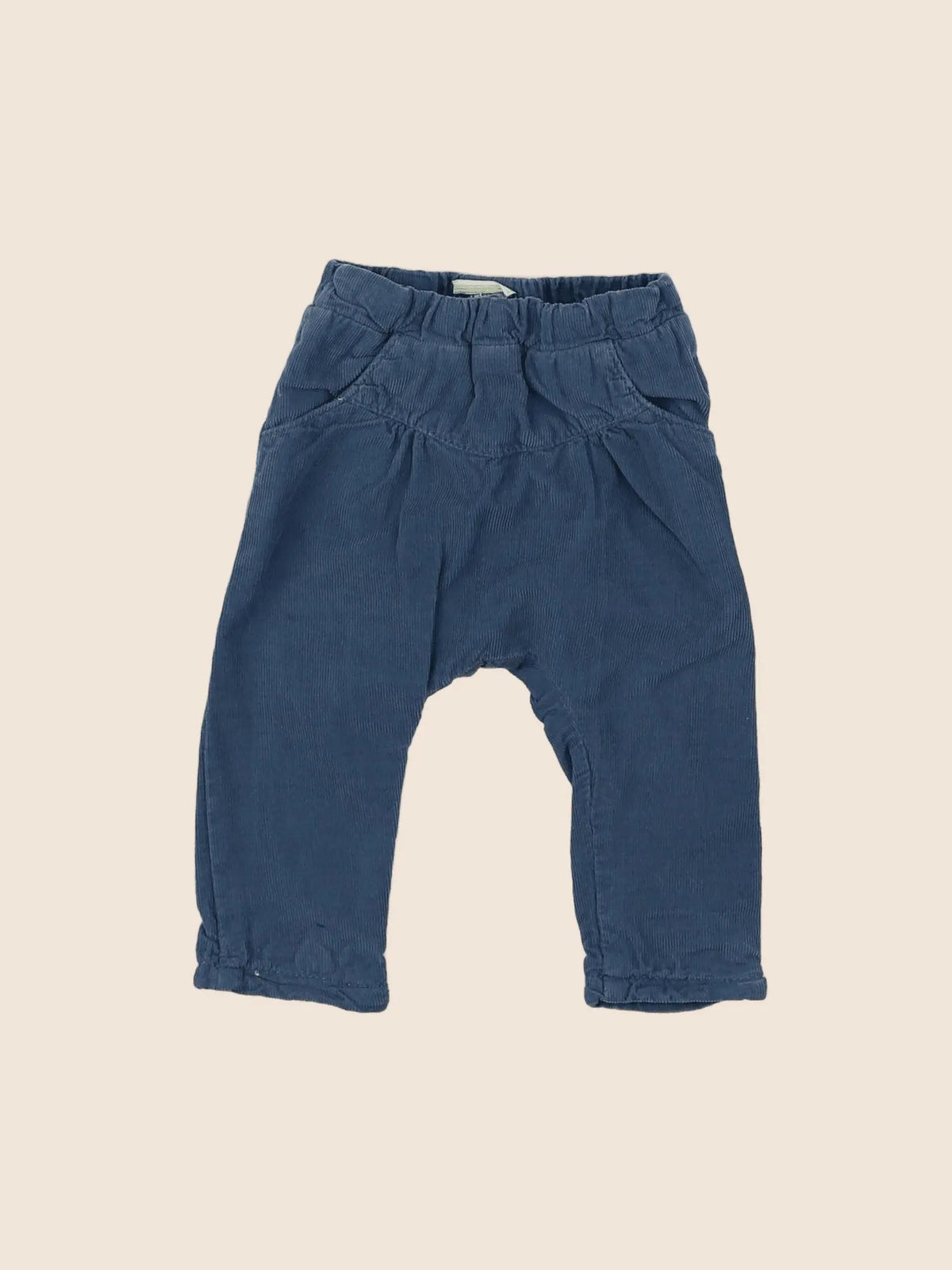 Tape à l'oeil - pantalon doublé bleu - 3 mois