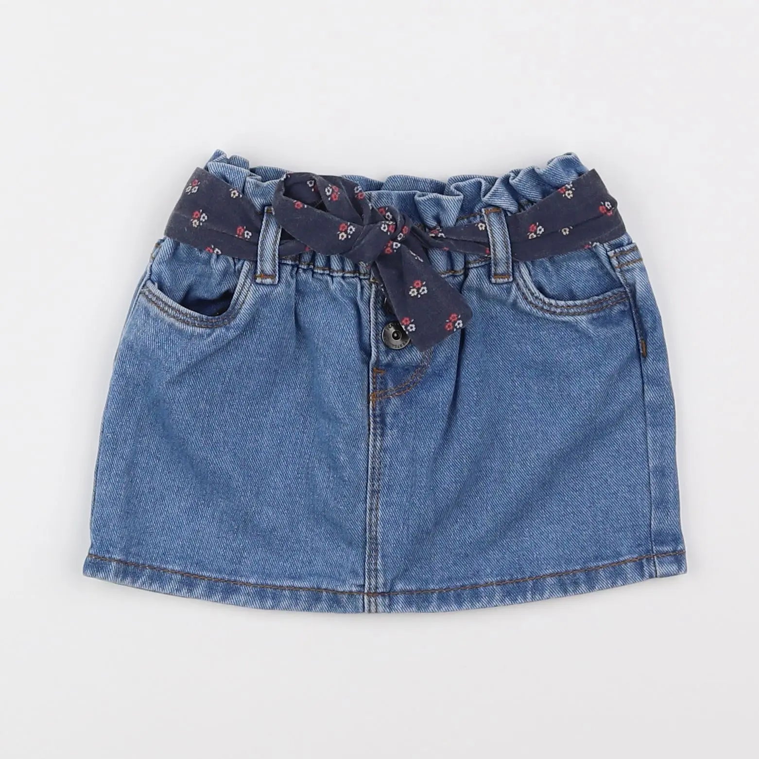 Vertbaudet - jupe bleu - 2 ans