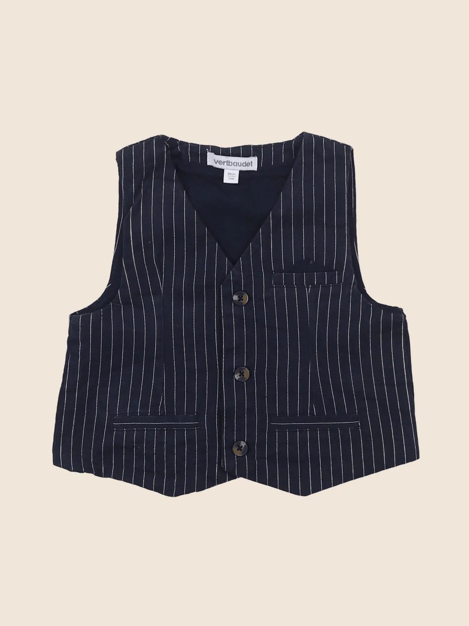 Vertbaudet - gilet bleu - 2 ans