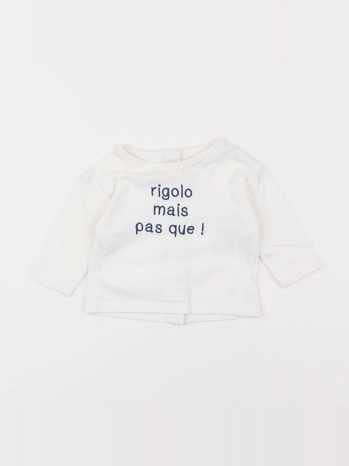 Vertbaudet - tee-shirt blanc - 3 mois