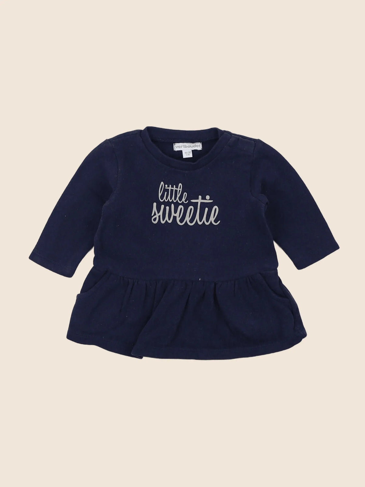 Vertbaudet - robe bleu - 3 mois