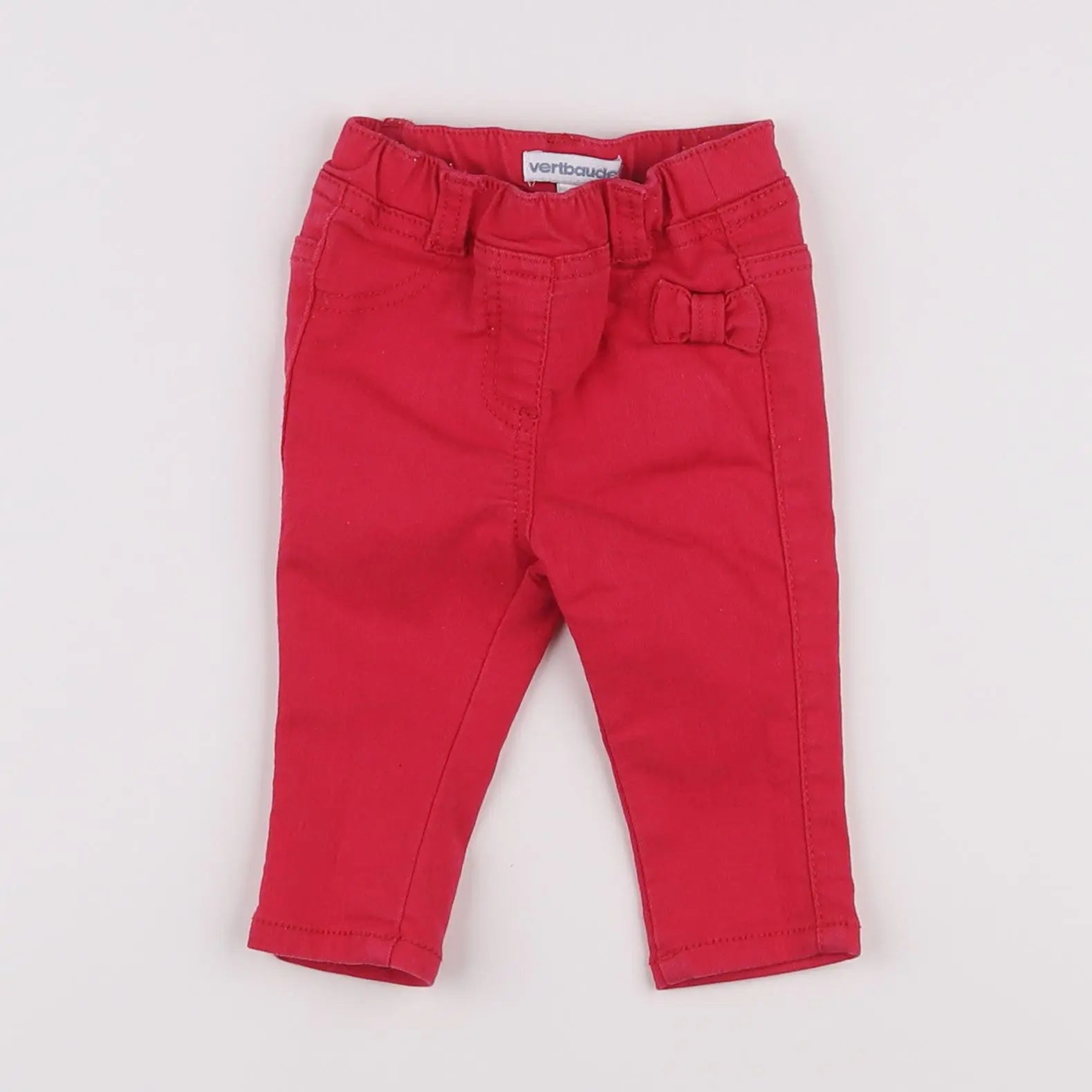 Vertbaudet - pantalon rose - 3 mois