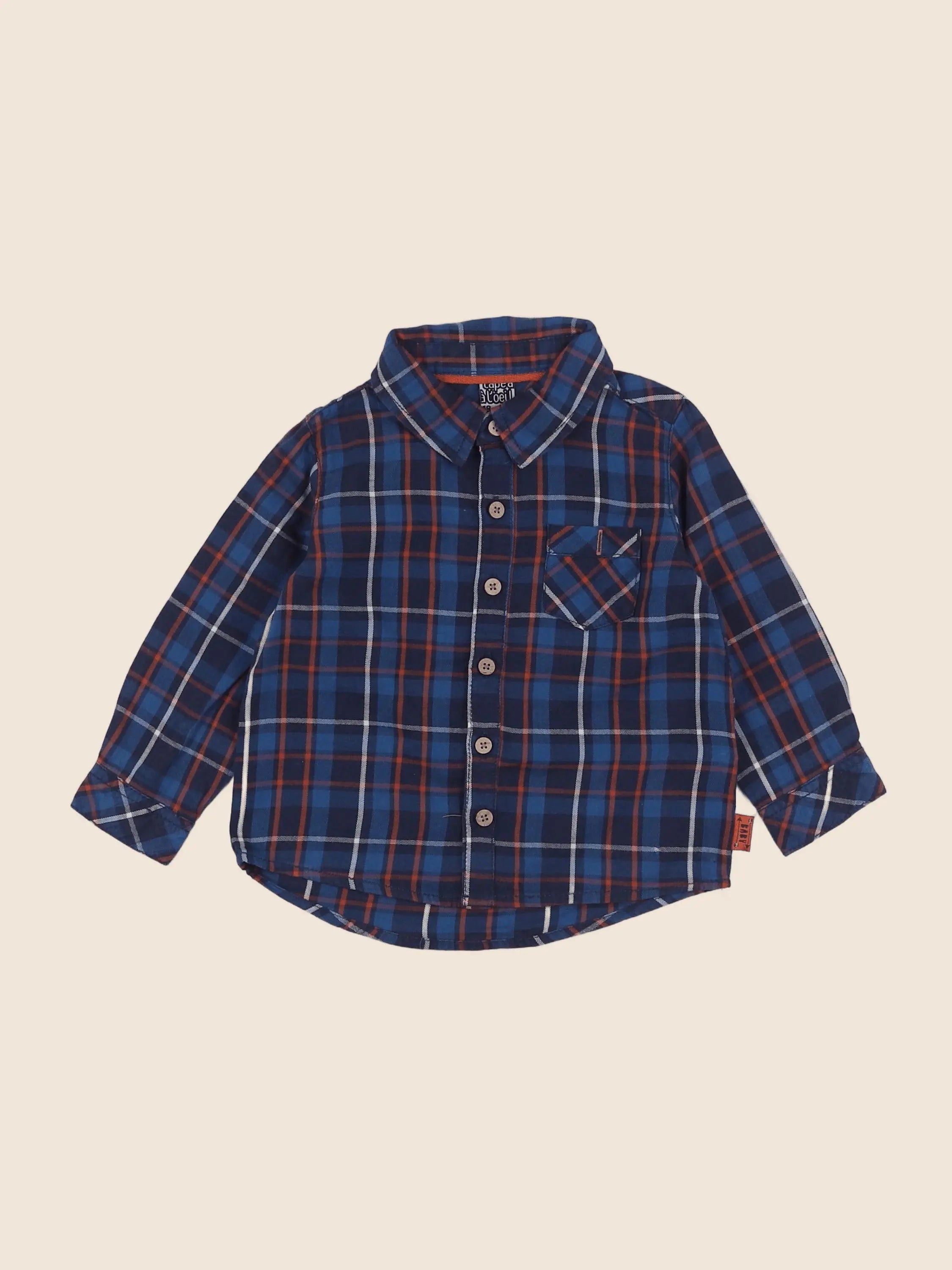 Tape à l'oeil - chemise bleu - 18 mois