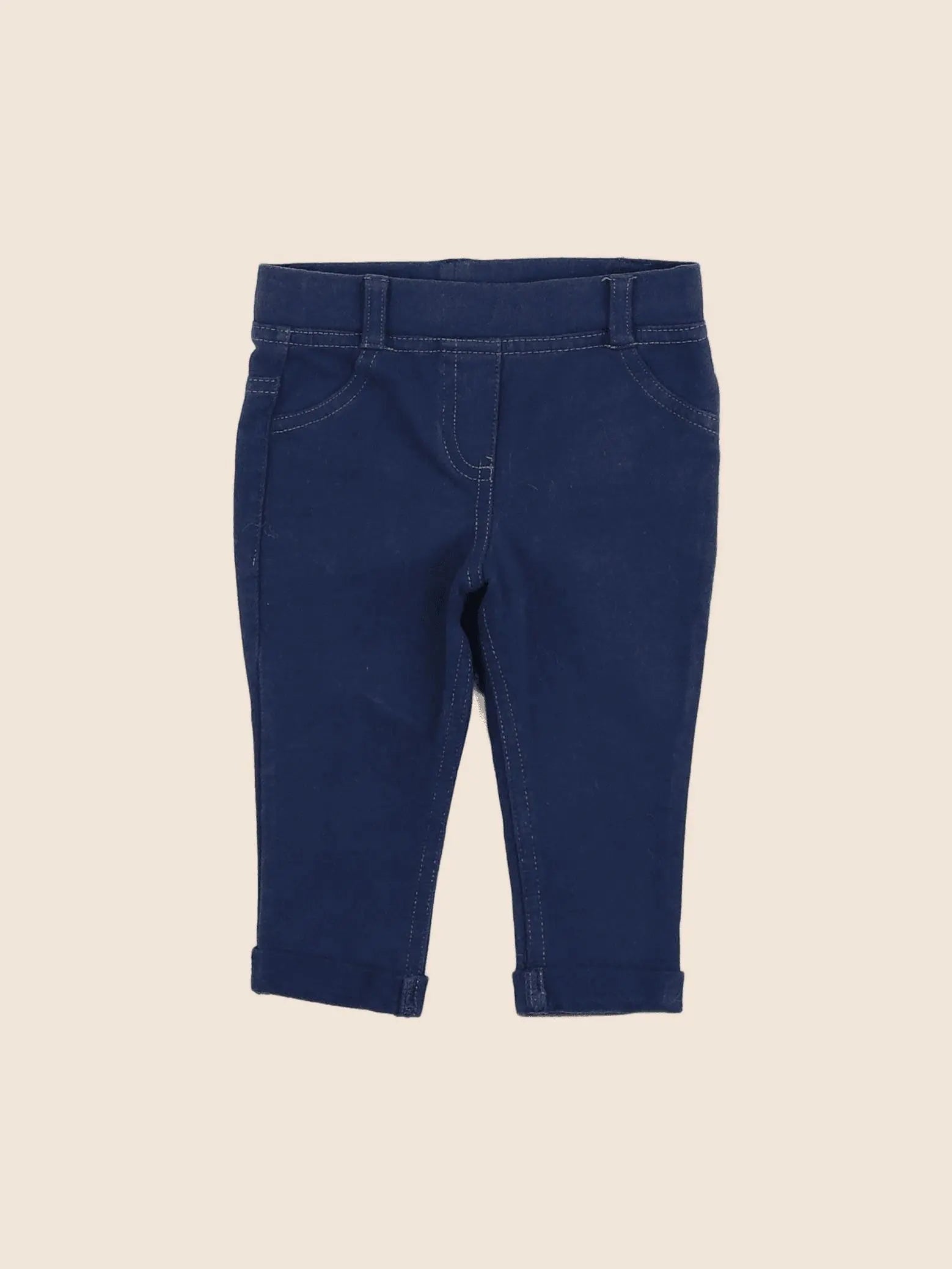 Tape à l'oeil - jegging bleu - 6 mois