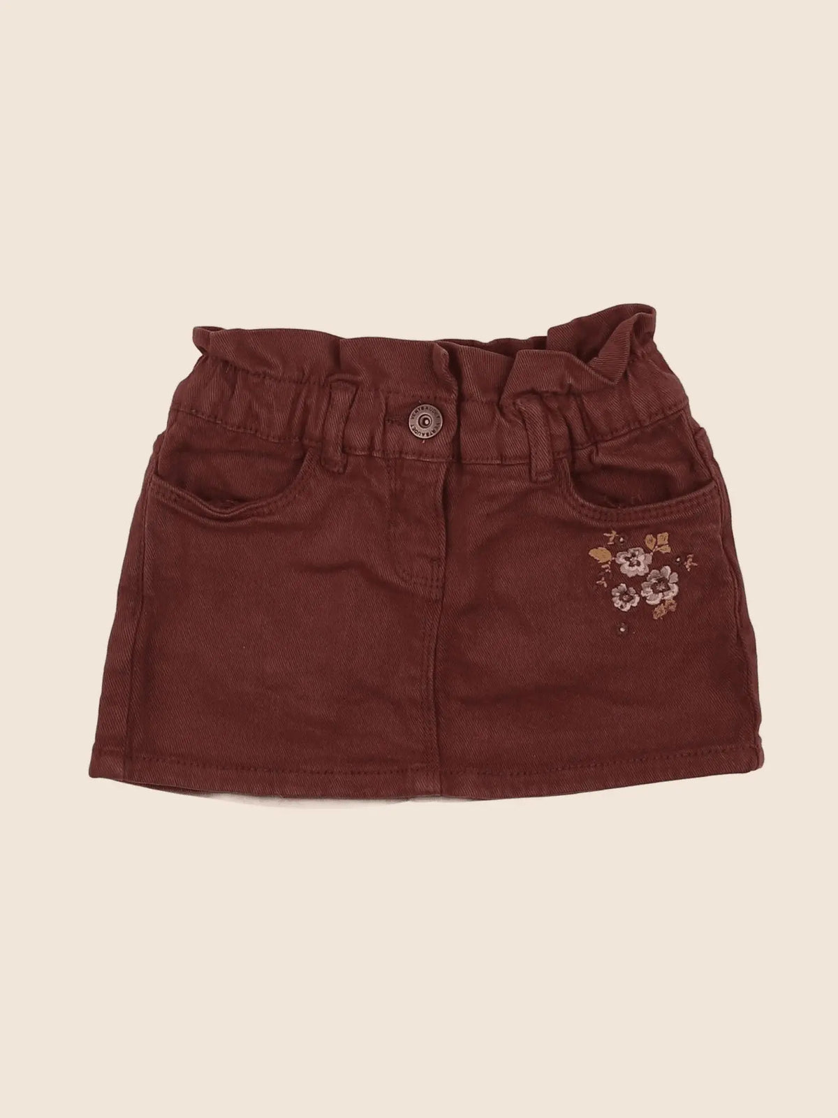 Vertbaudet - jupe rouge - 2 ans