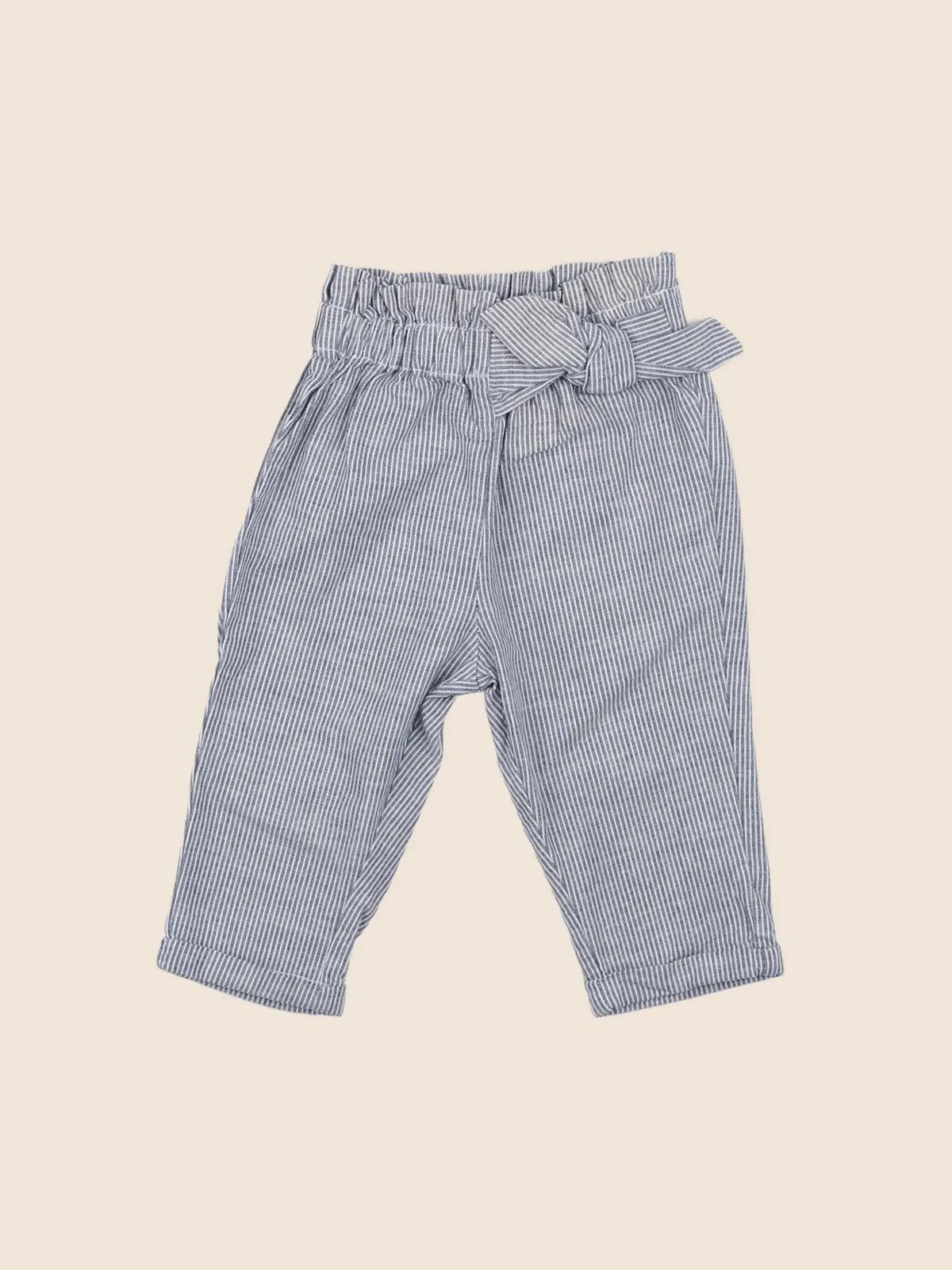 Vertbaudet - pantalon bleu - 6 mois