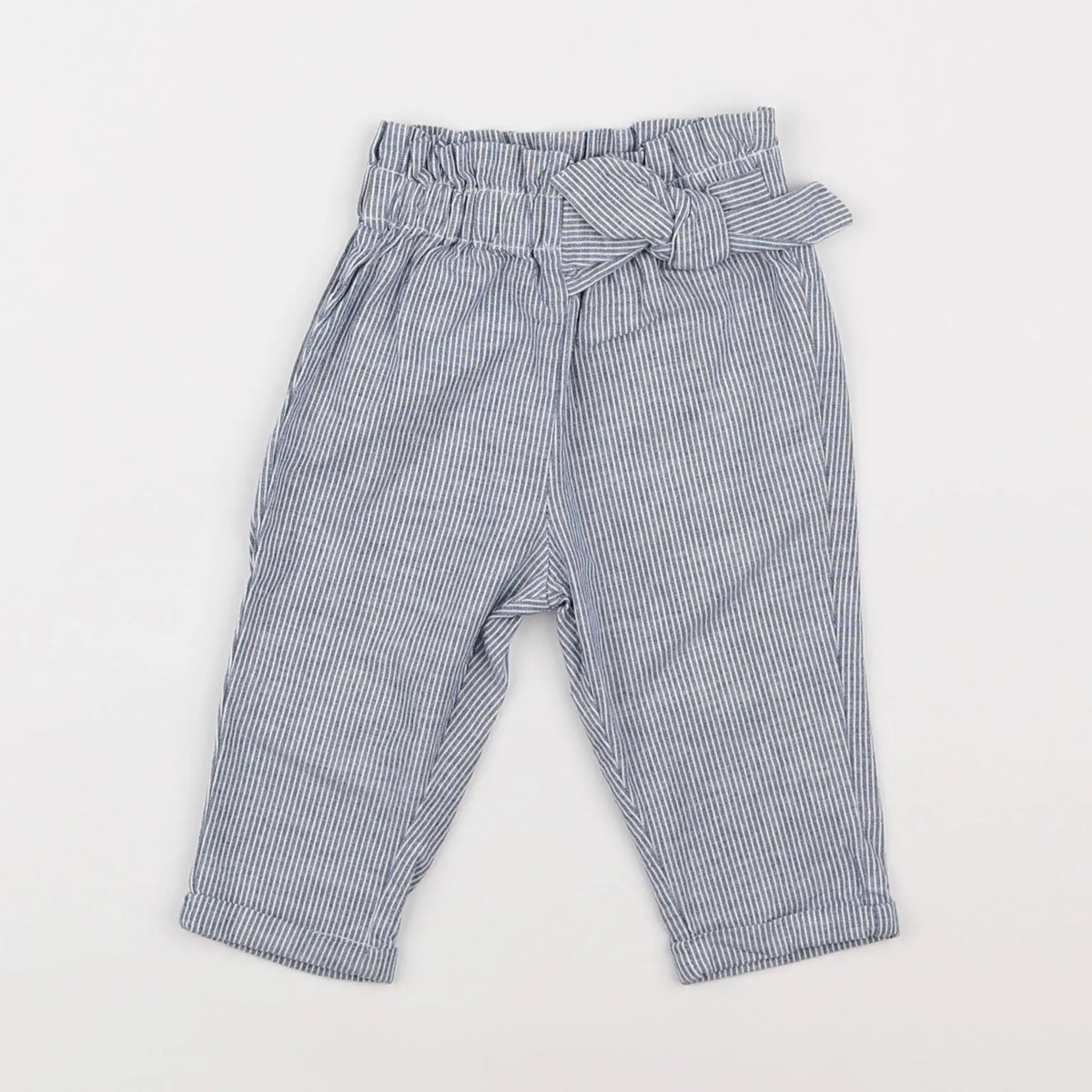 Vertbaudet - pantalon bleu - 3 mois