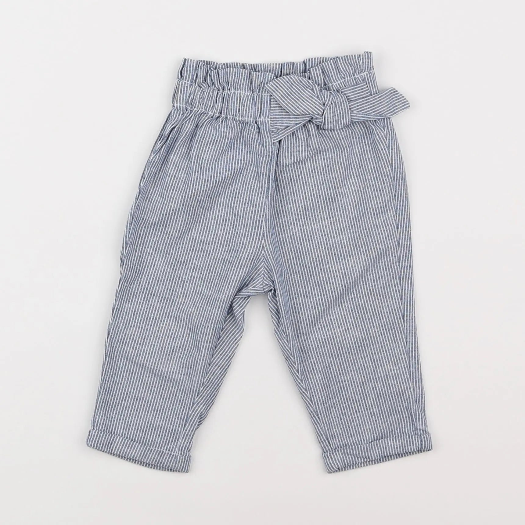 Vertbaudet - pantalon bleu - 3 mois