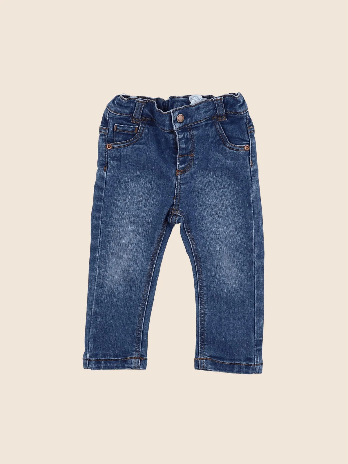 Vertbaudet - jean bleu - 9 mois