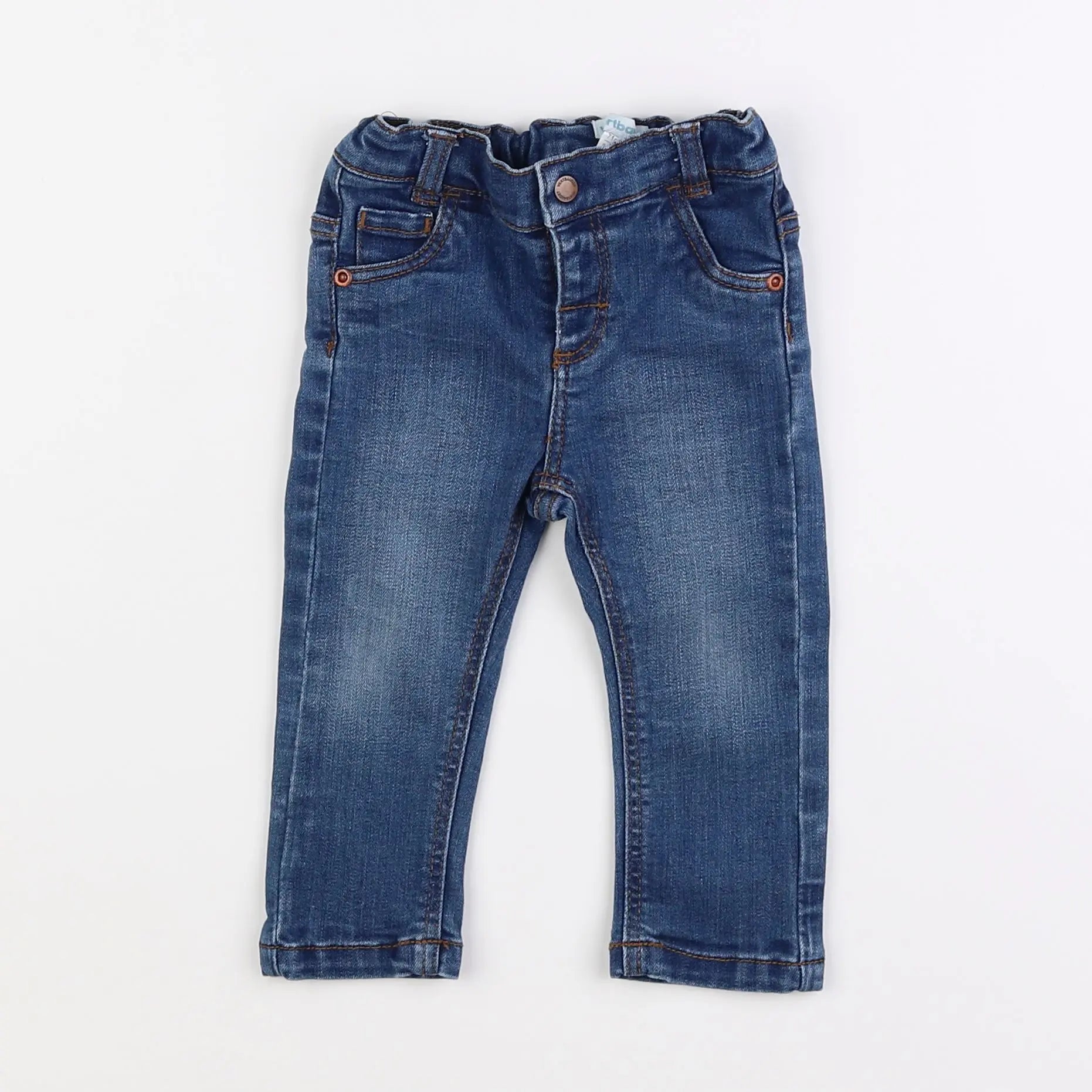 Vertbaudet - jean bleu - 9 mois