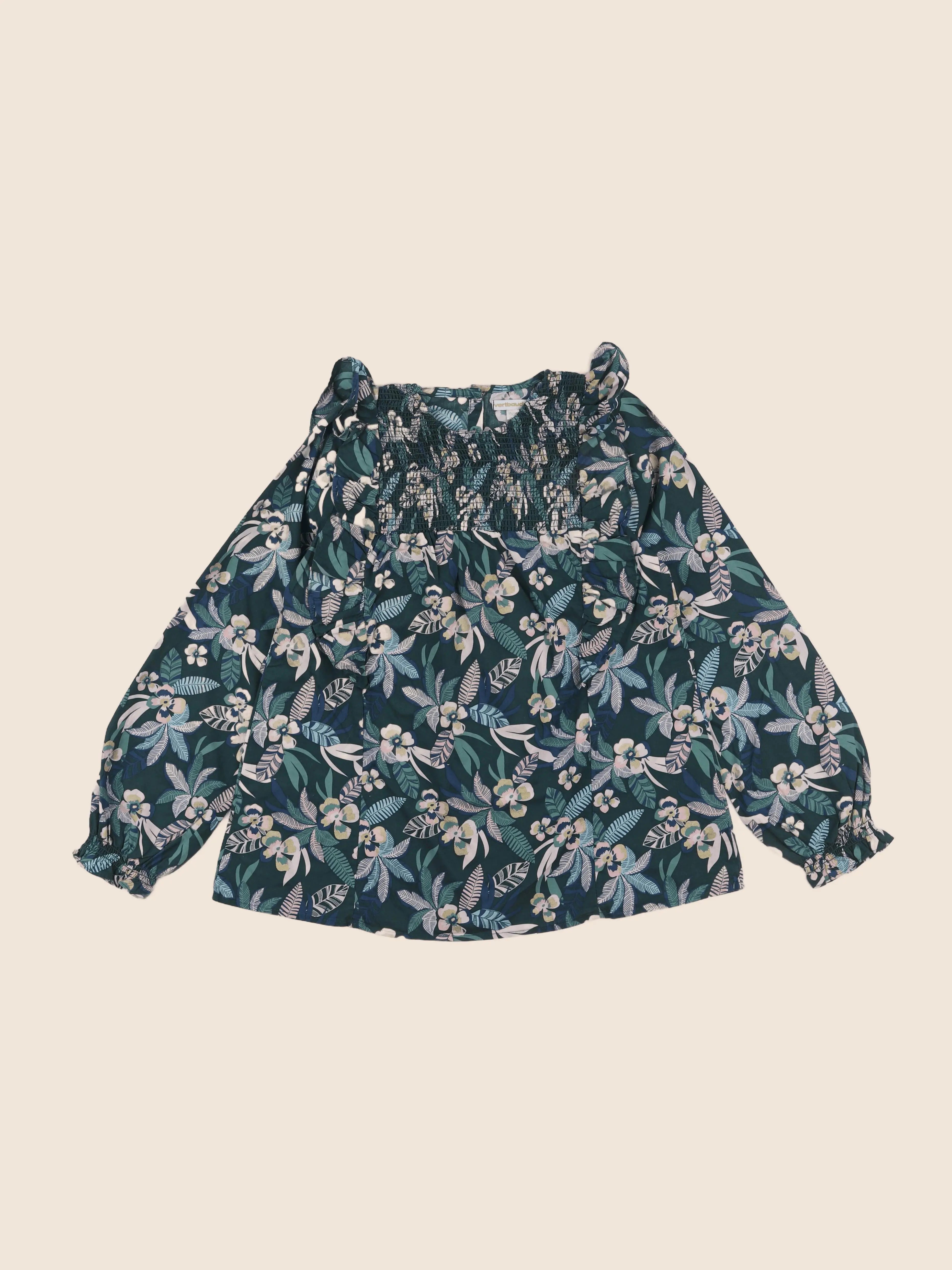 Vertbaudet - blouse vert - 12 ans