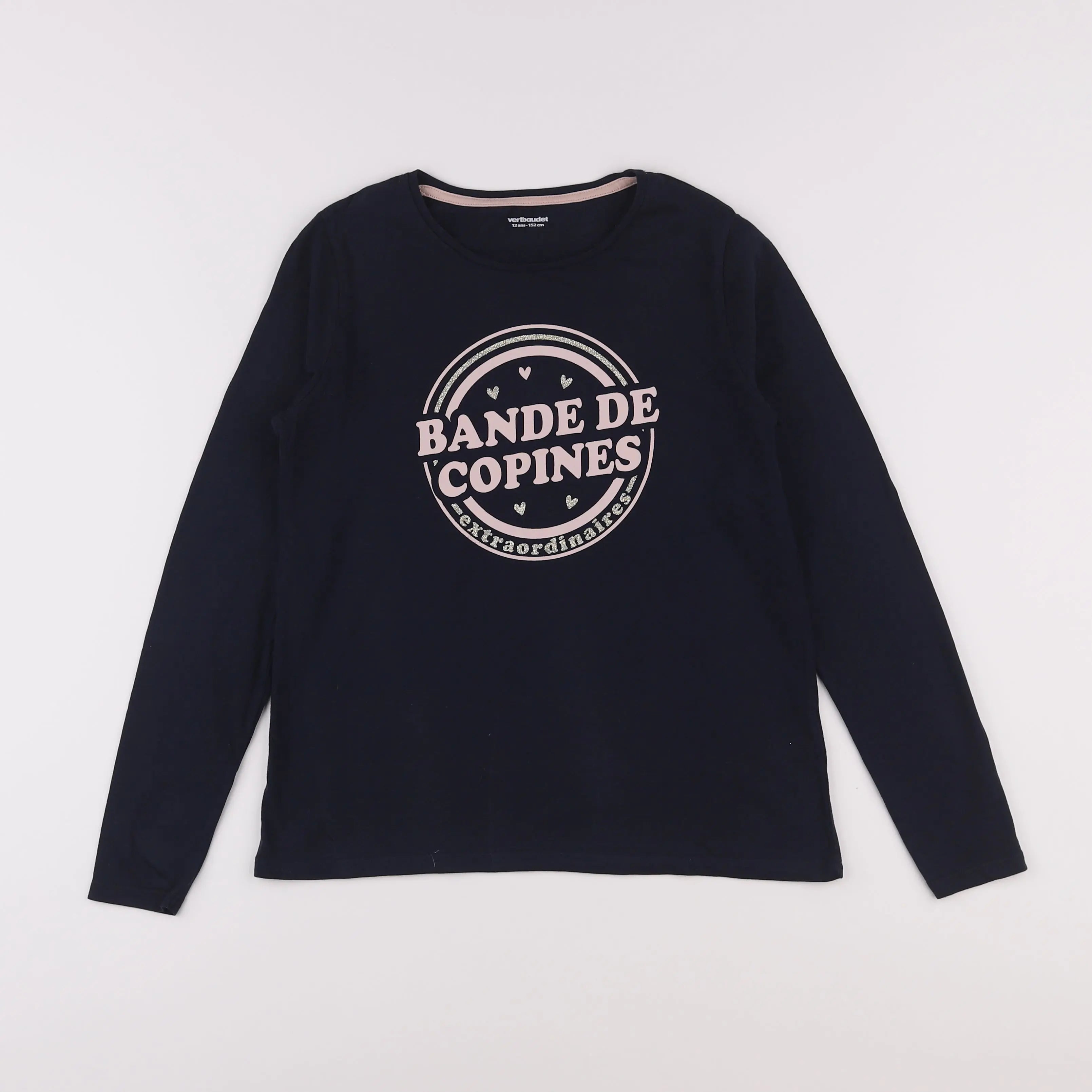 Vertbaudet - tee-shirt bleu - 12 ans
