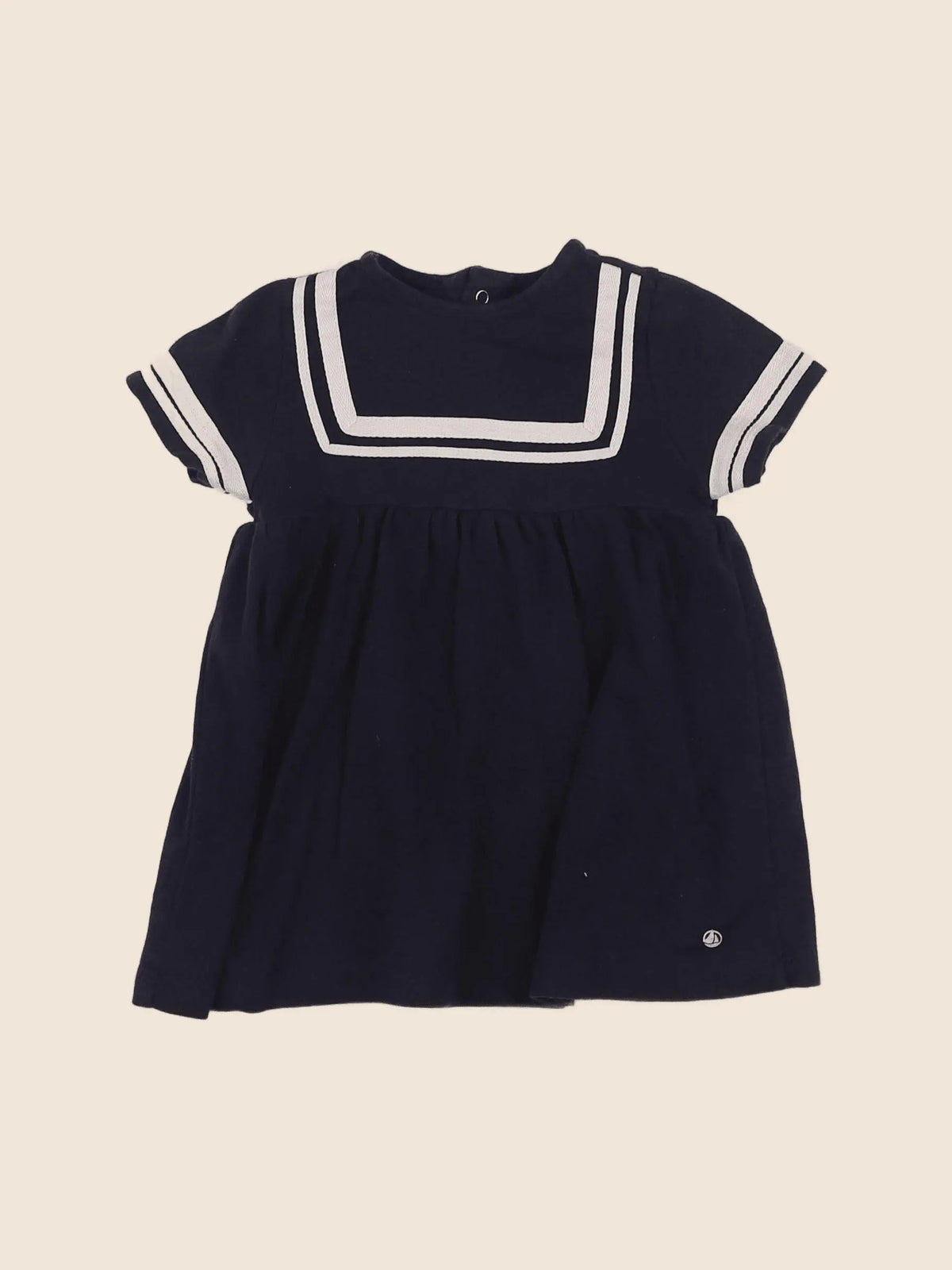 Petit Bateau - robe bleu - 6 mois